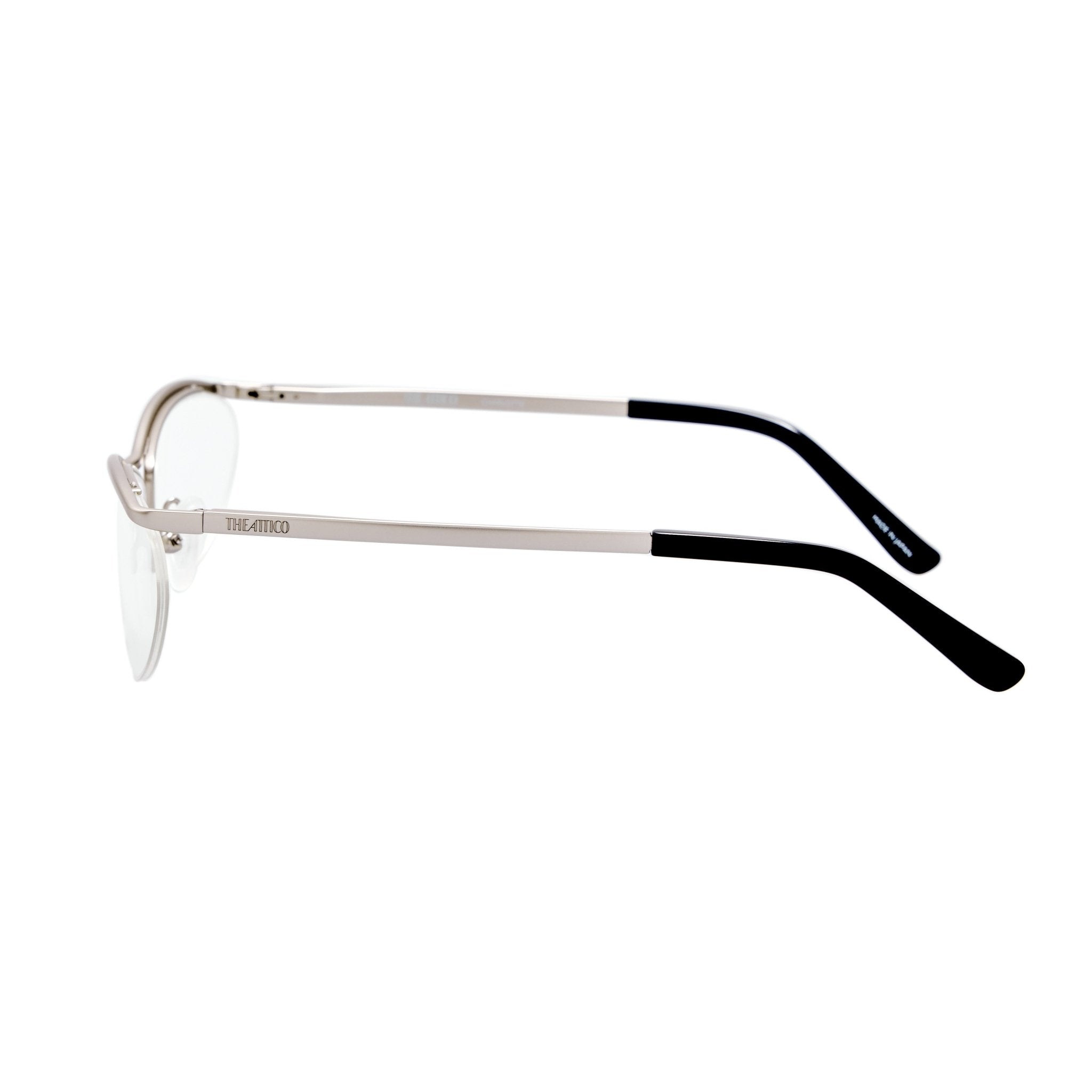 Charlotte Optical in Matt Silver - LINDA FARROW-Optical Frame-