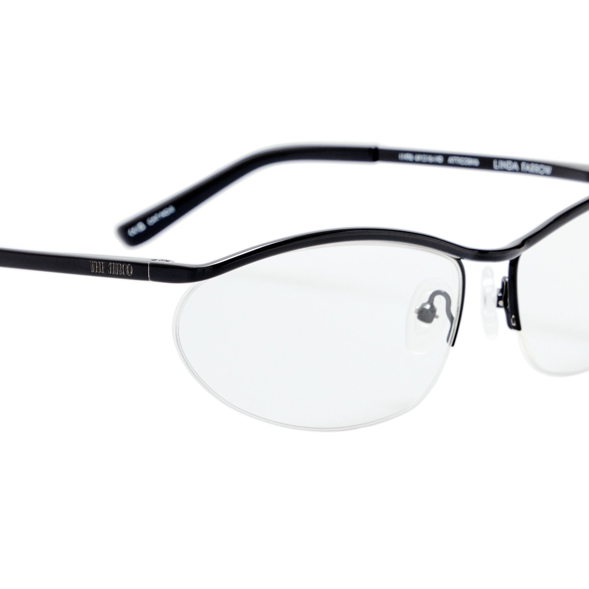 Charlotte Optical in Shiny Black - LINDA FARROW-Optical Frame-