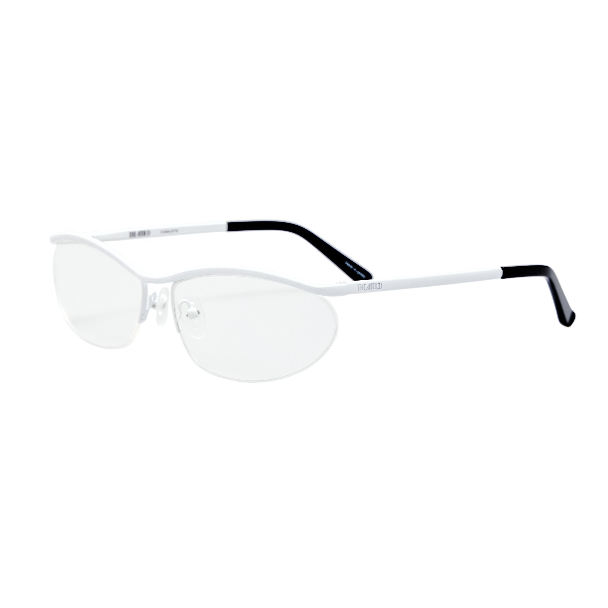 Charlotte Optical in Shiny White - LINDA FARROW-Optical Frame-