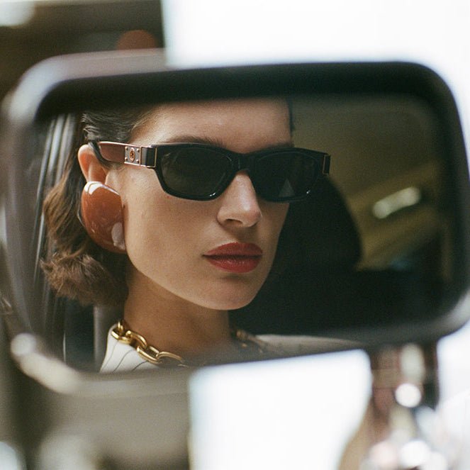 Clara Sunglasses in Black - LINDA FARROW - Sunglasses - 