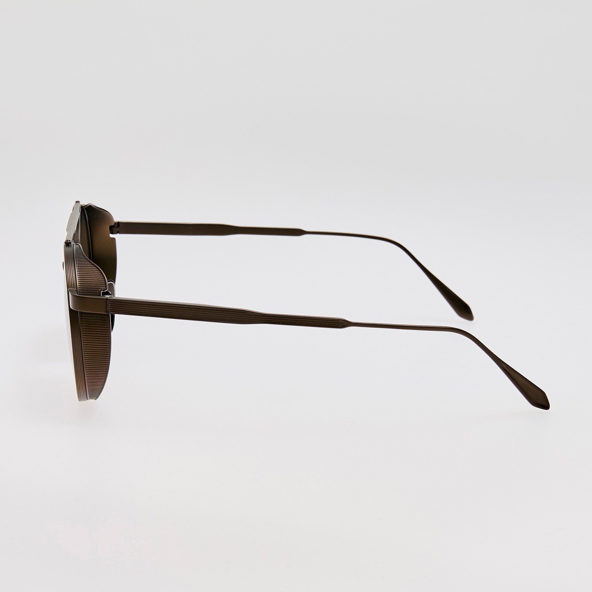 Conor Sunglasses in Matt Black Nickel - LINDA FARROW - Sunglasses - 