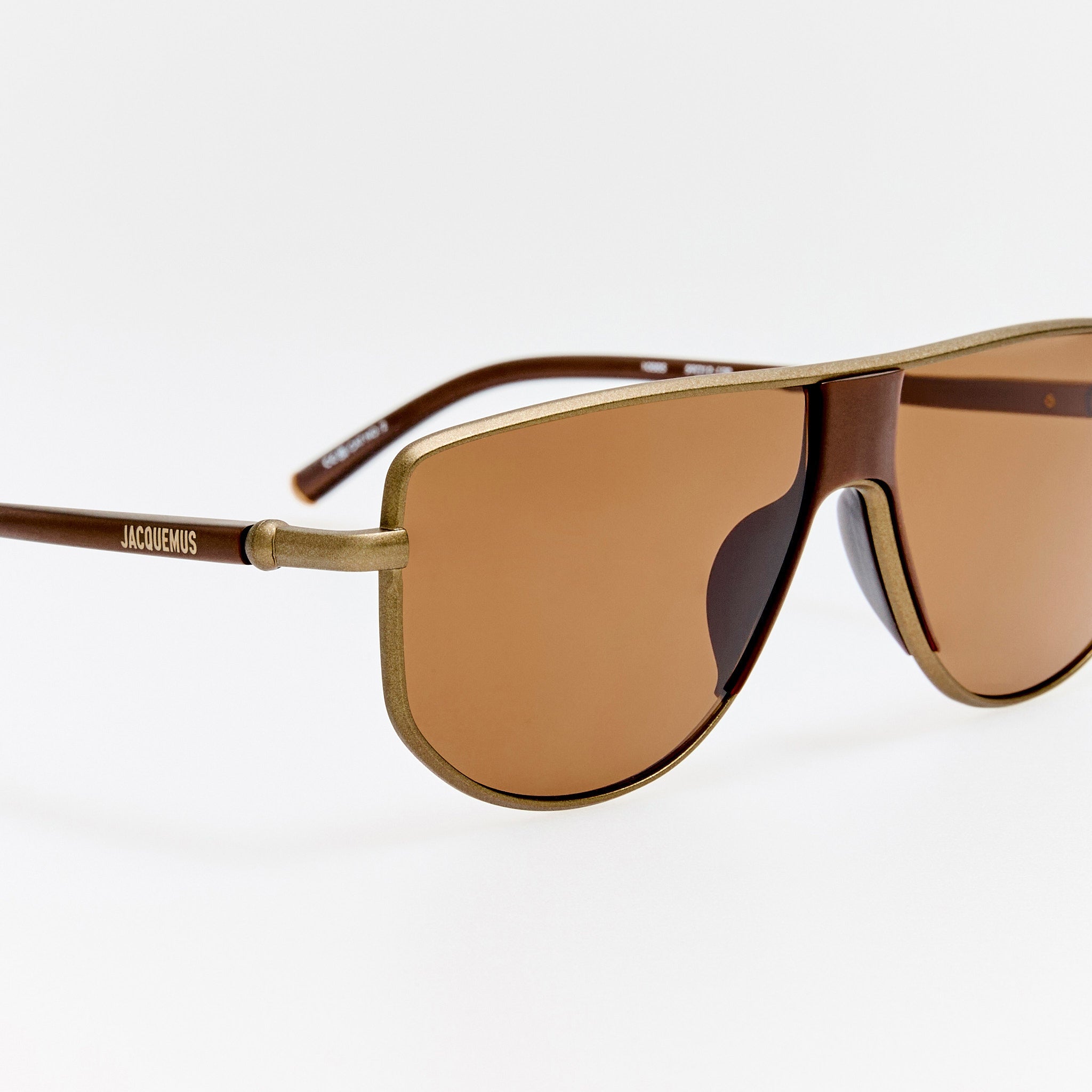 Corsa Sunglasses in Matt Putty - LINDA FARROW - Sunglasses - 