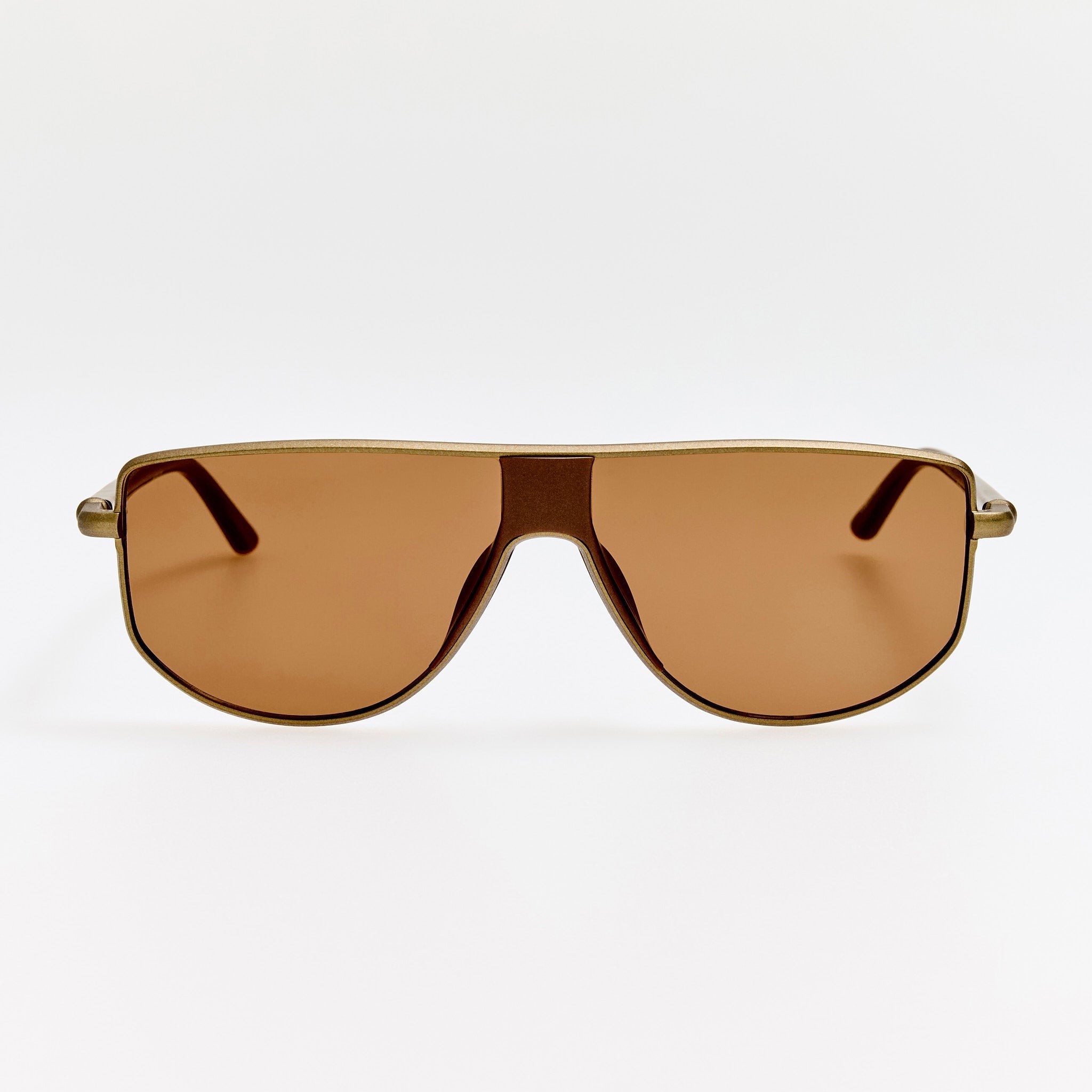 Corsa Sunglasses in Matt Putty - LINDA FARROW - Sunglasses - 