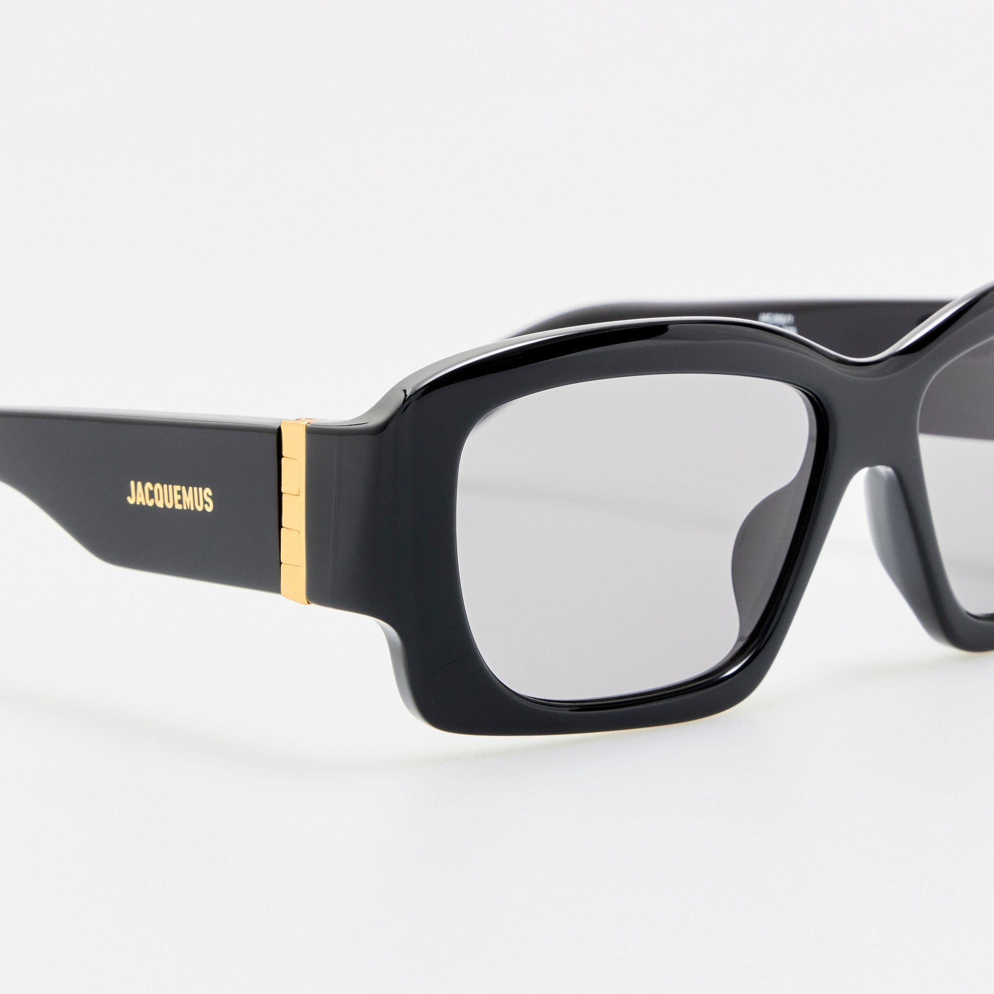 Croisiere Rectangular Sunglasses in Black - LINDA FARROW-Sunglasses-
