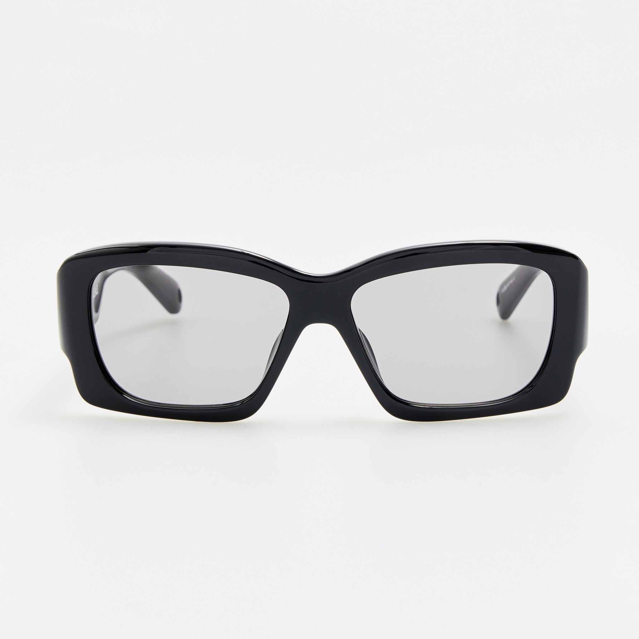 Croisiere Rectangular Sunglasses in Black - LINDA FARROW-Sunglasses-