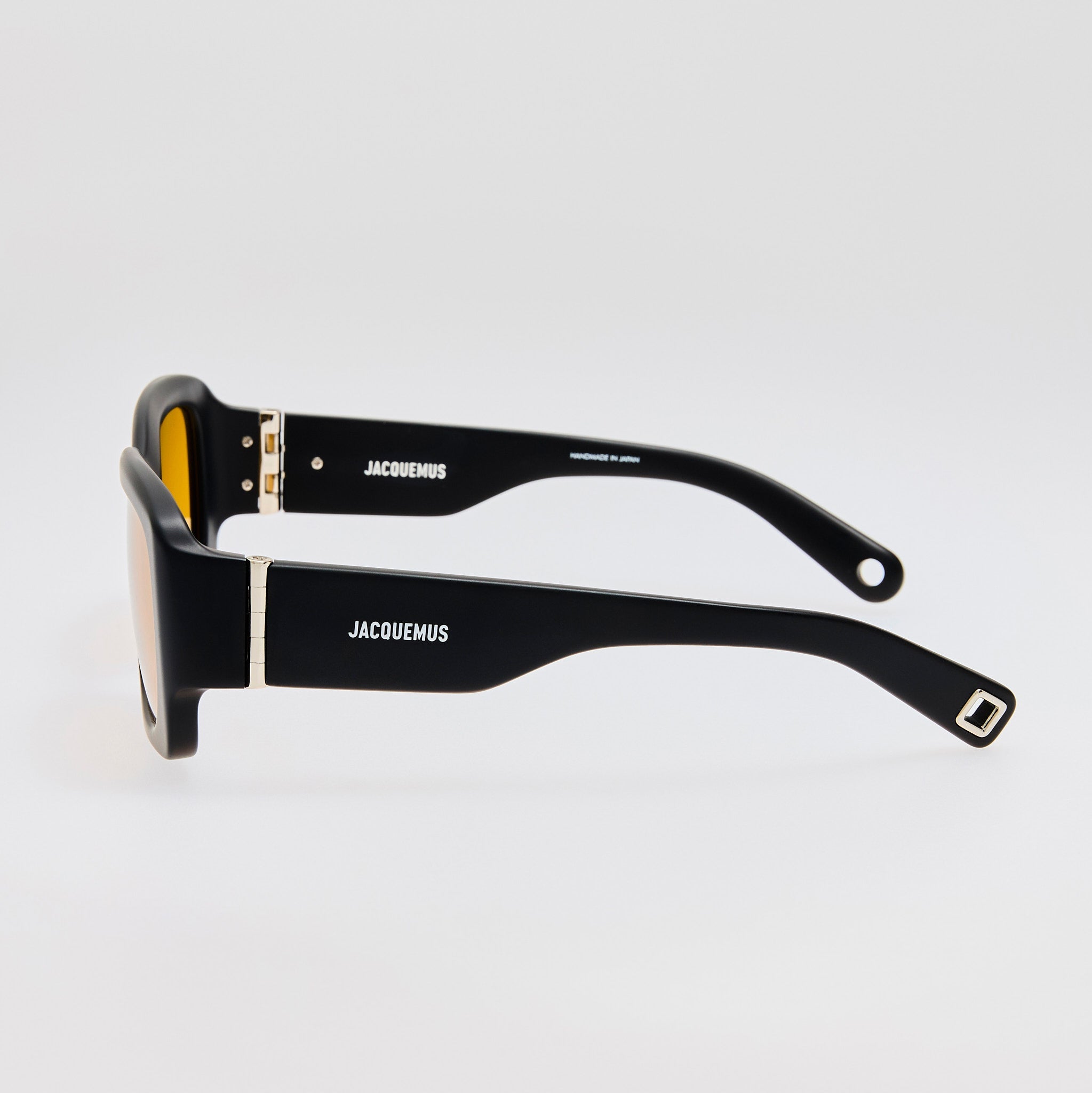 Croisiere Rectangular Sunglasses in Matt Black - LINDA FARROW - Sunglasses - 