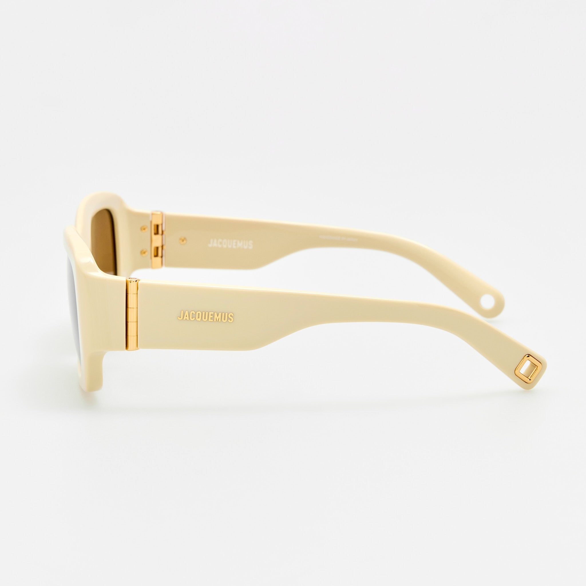 Croisiere Rectangular Sunglasses in Sand - LINDA FARROW-Sunglasses-