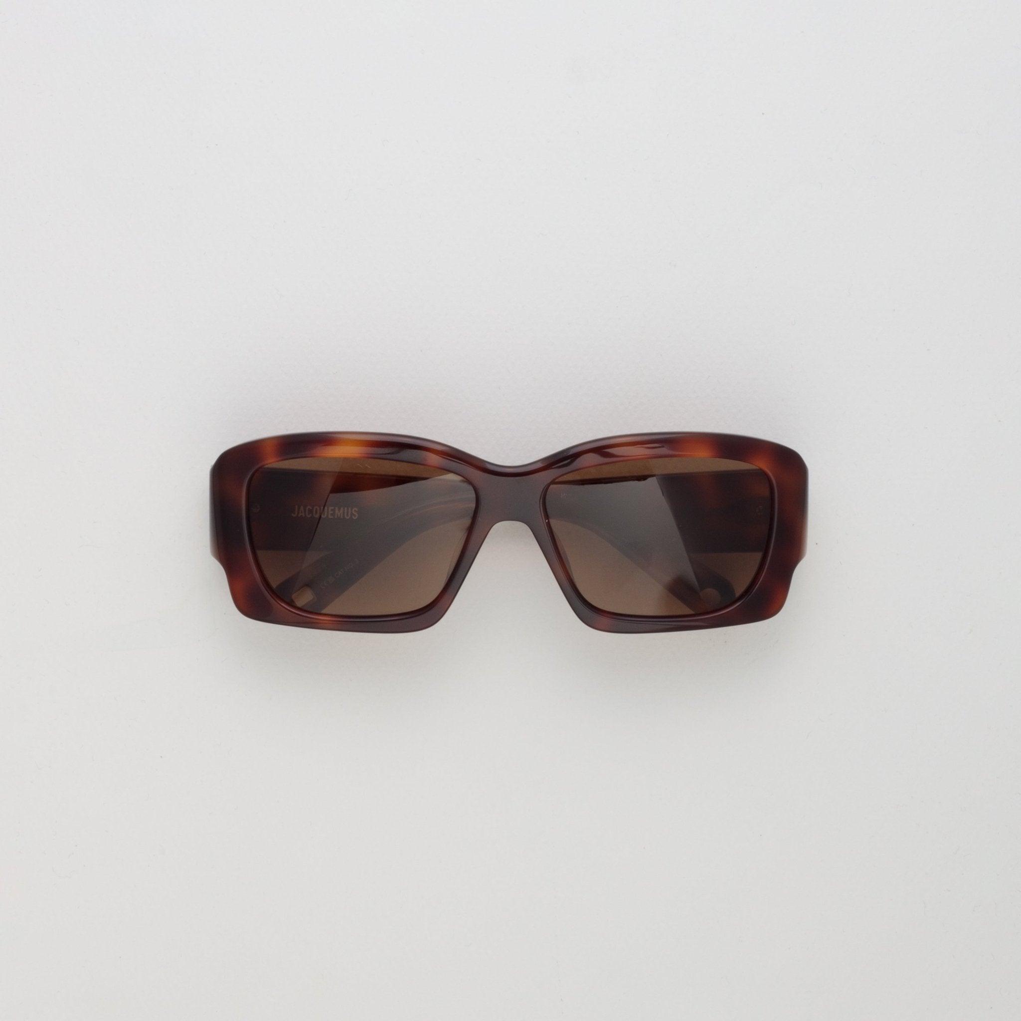 Croisiere Rectangular Sunglasses in Tortoiseshell - LINDA FARROW - Sunglasses - 