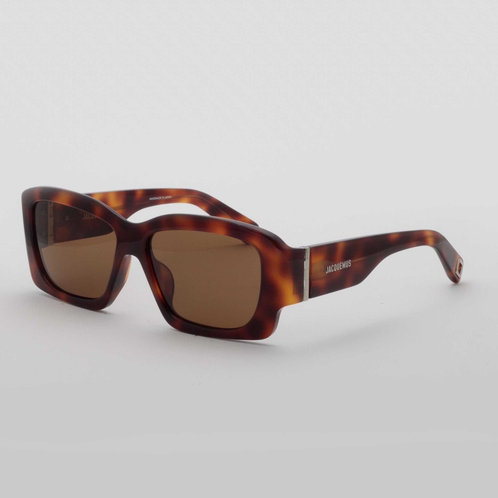 Croisiere Rectangular Sunglasses in Tortoiseshell - LINDA FARROW - Sunglasses - 