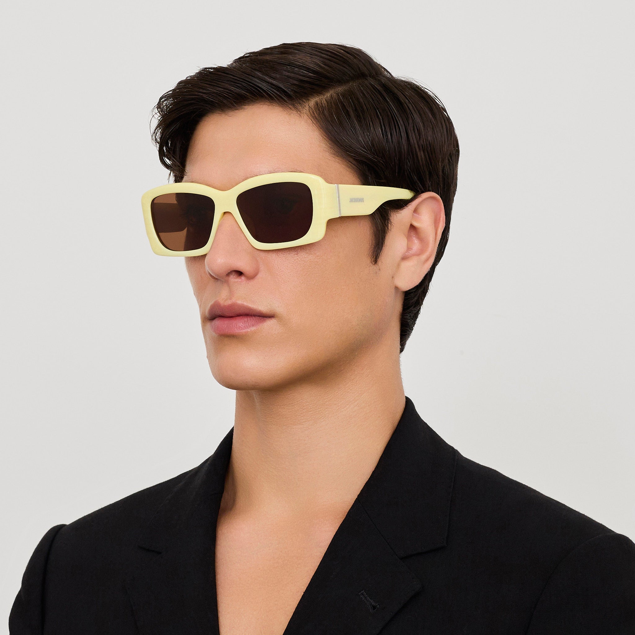 Croisiere Sunglasses in Yellow Stripe - LINDA FARROW - Sunglasses - 