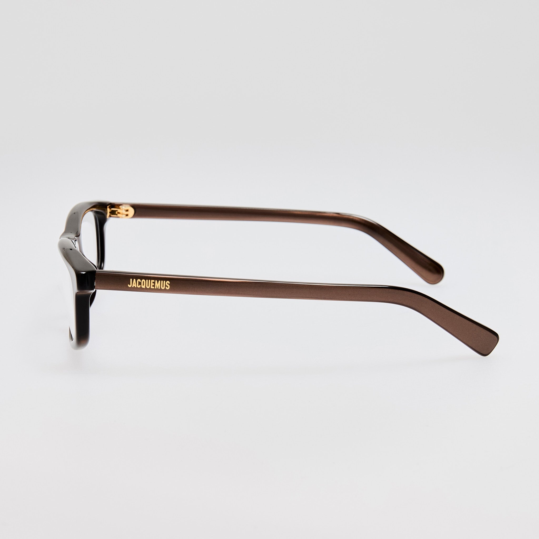 Cuadro Optical in Metallic Brown - LINDA FARROW - Optical Frame - 