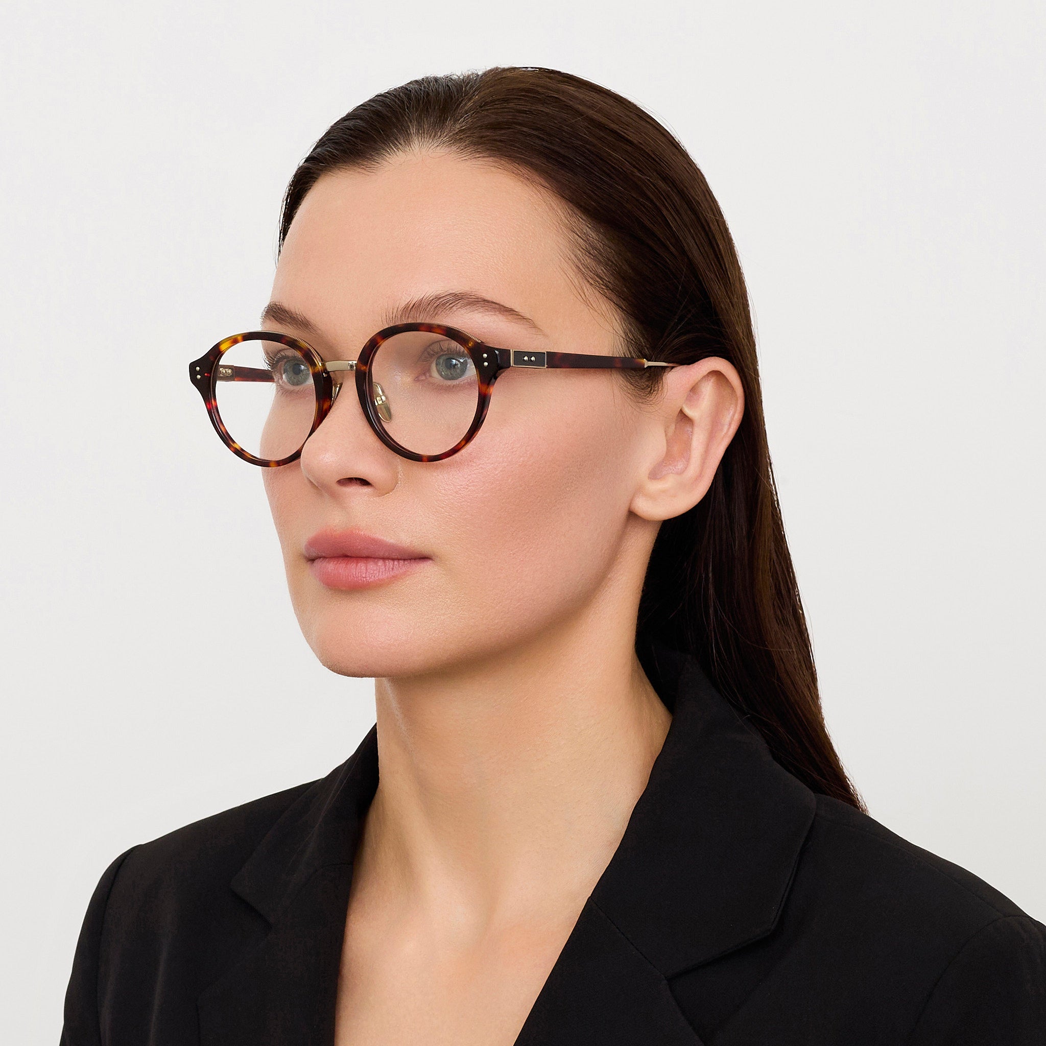Curtis Optical in Dark Tortoiseshell - LINDA FARROW - Optical Frame - 
