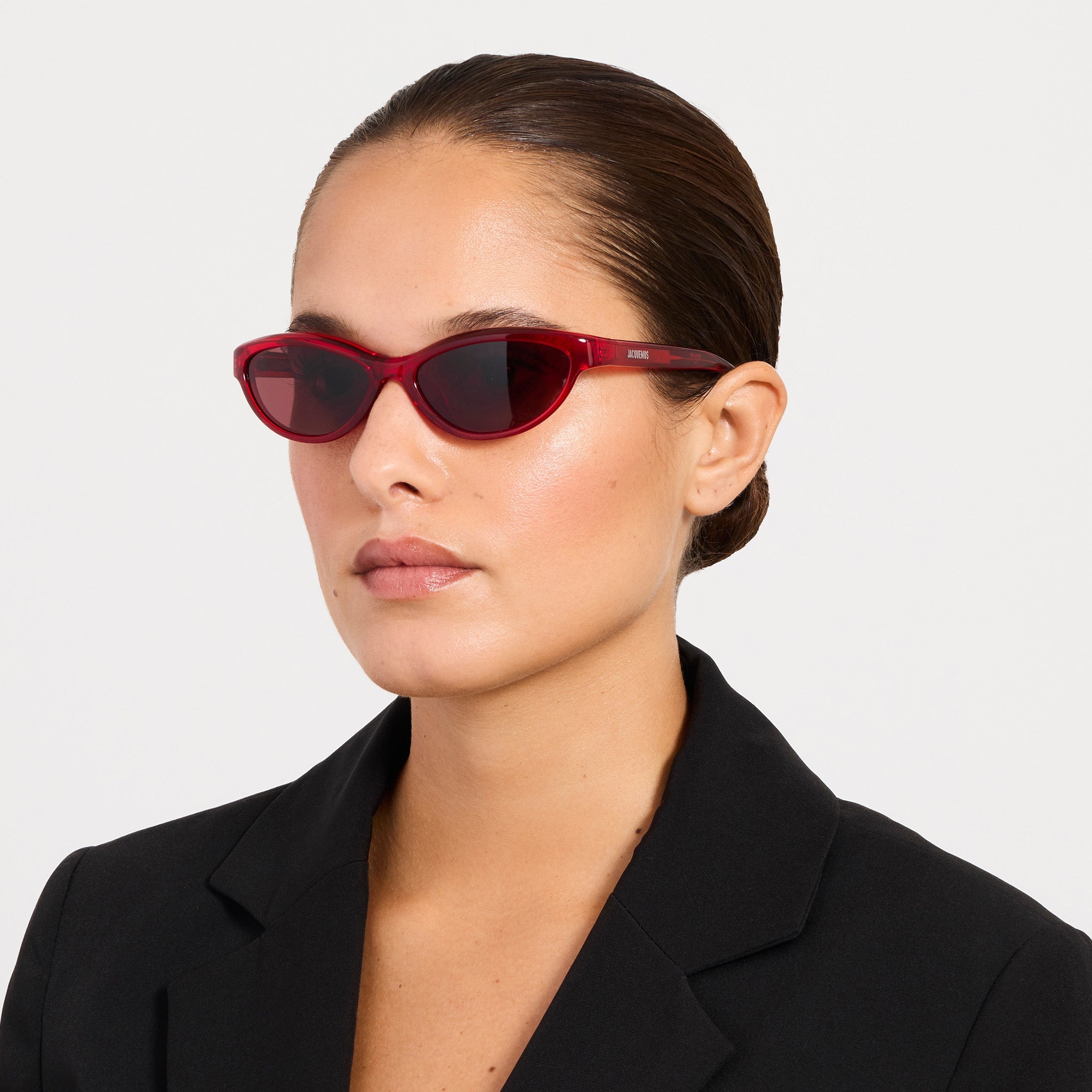 Curvo Sunglasses in Cherry - LINDA FARROW-Sunglasses-