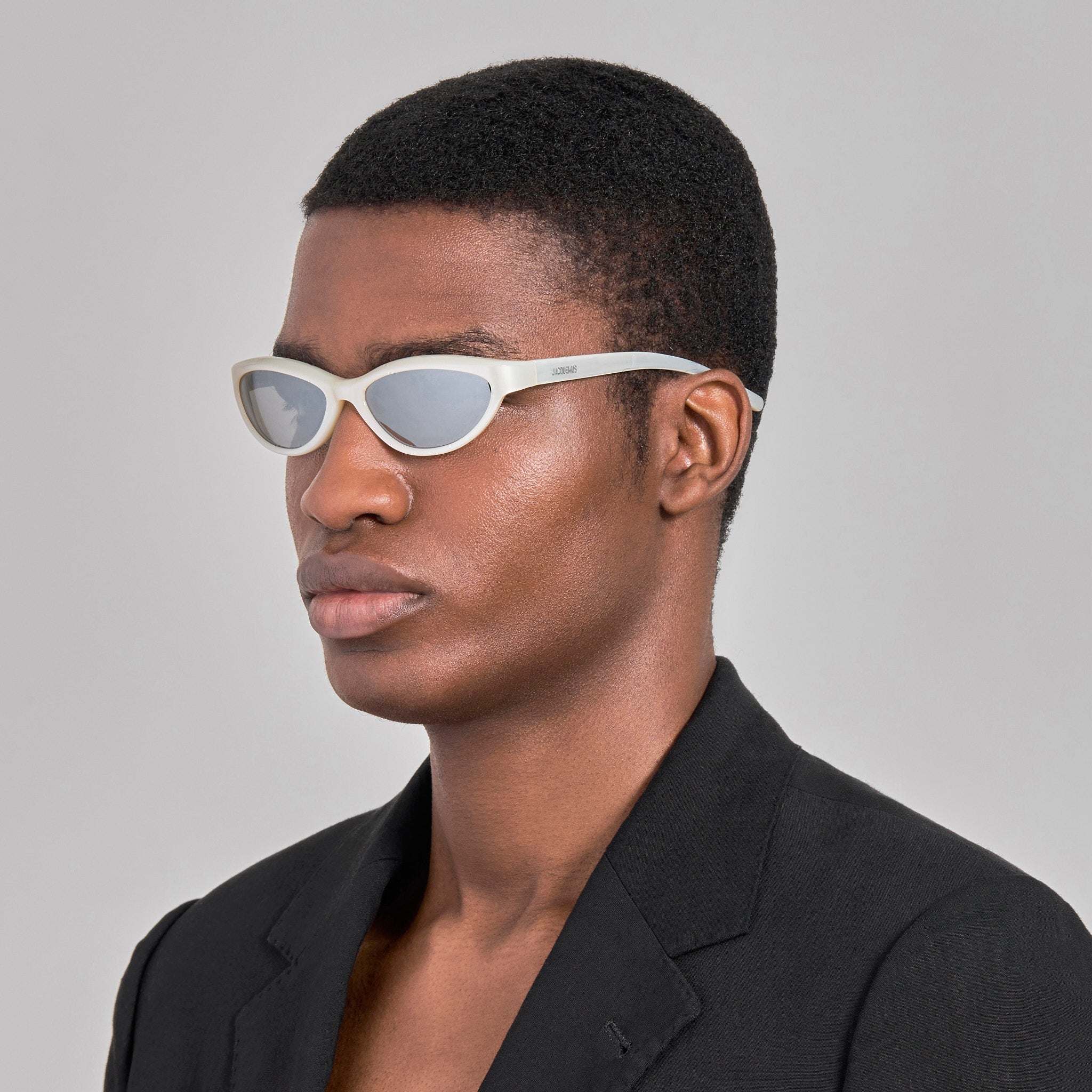 Curvo Sunglasses in Metallic Pearl - LINDA FARROW-Sunglasses-