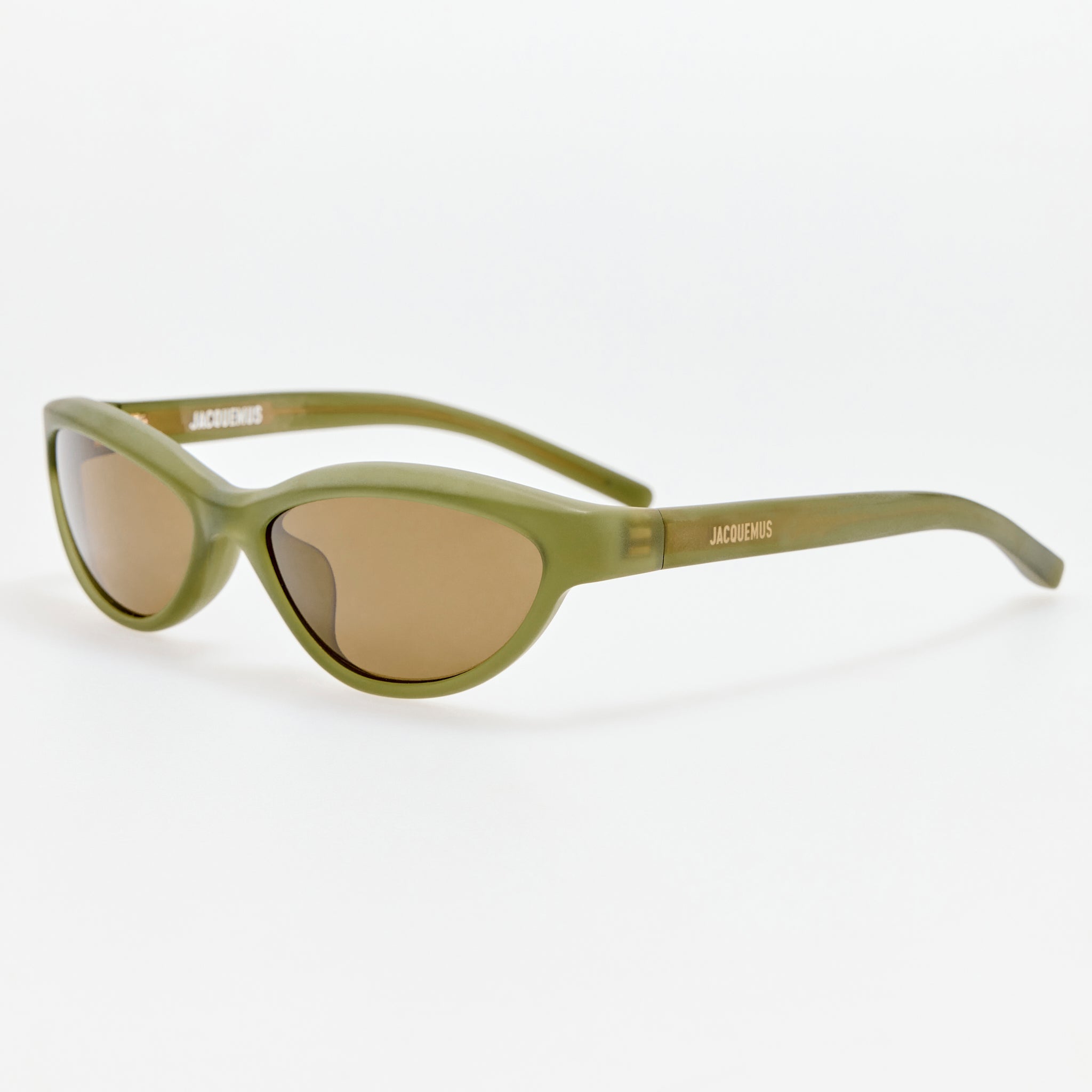 Curvo Sunglasses in Sanded Green - LINDA FARROW-Sunglasses-