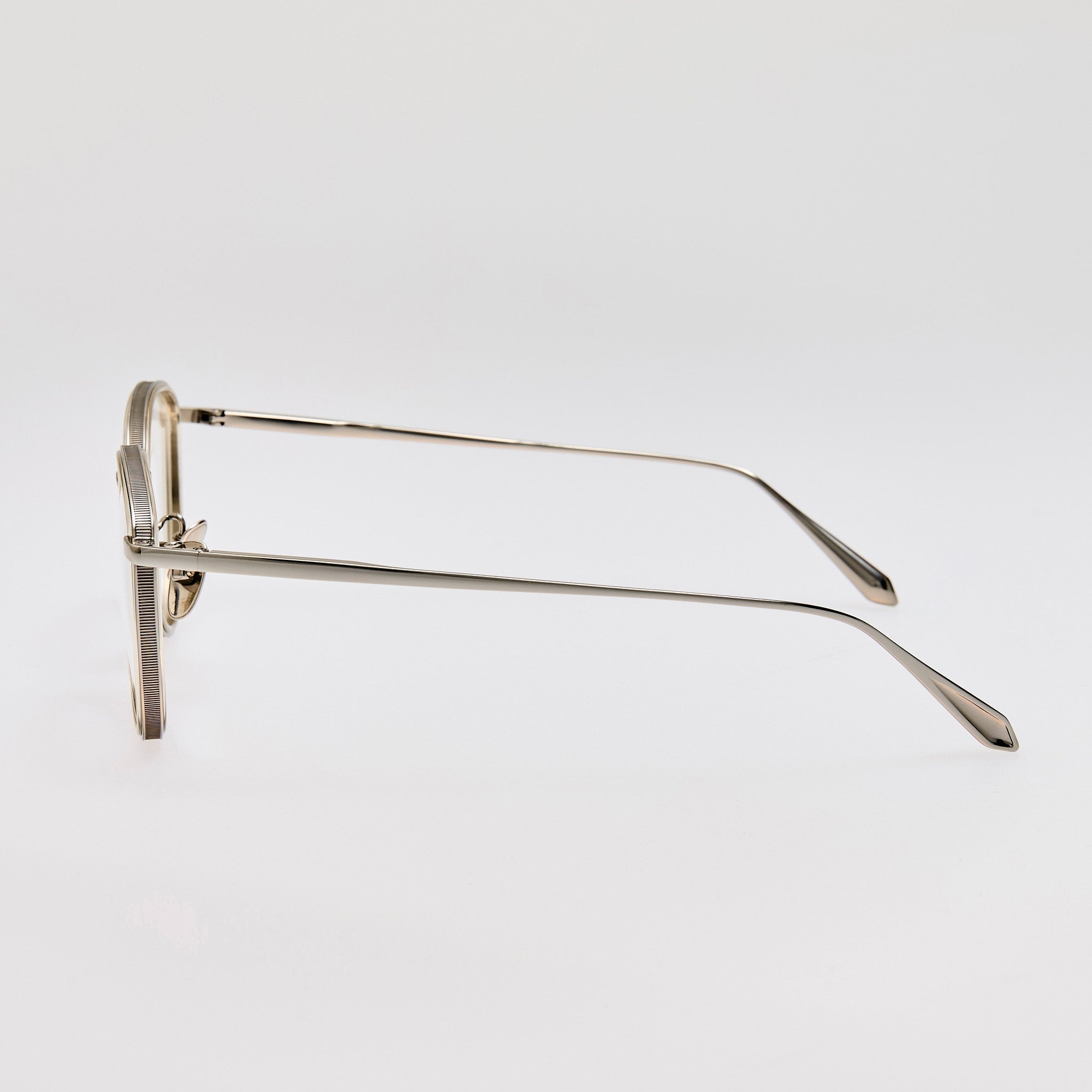 Dahlia Optical in 22K White Gold and Truffle - LINDA FARROW - Optical Frame - 