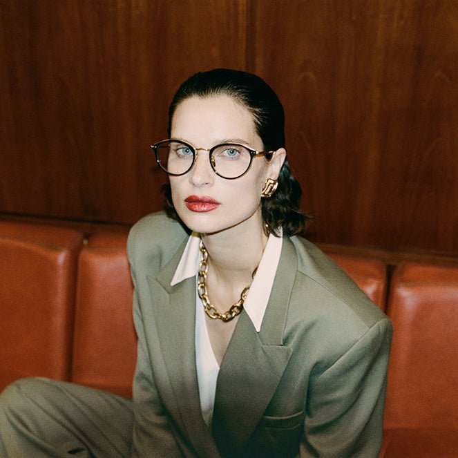 Daley Optical in Satin Black - LINDA FARROW - Optical Frame - 