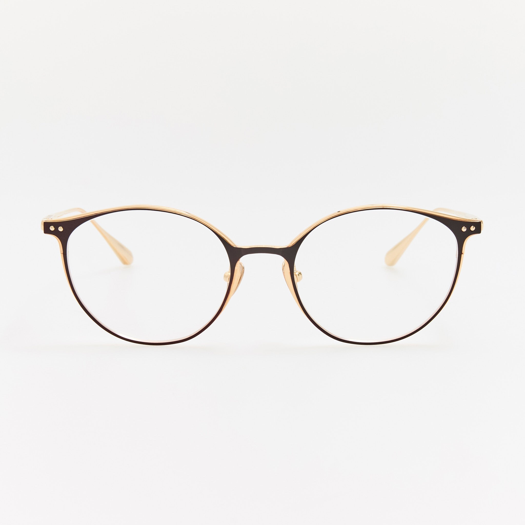Daley Optical in Satin Mocha - LINDA FARROW - Optical Frame - 