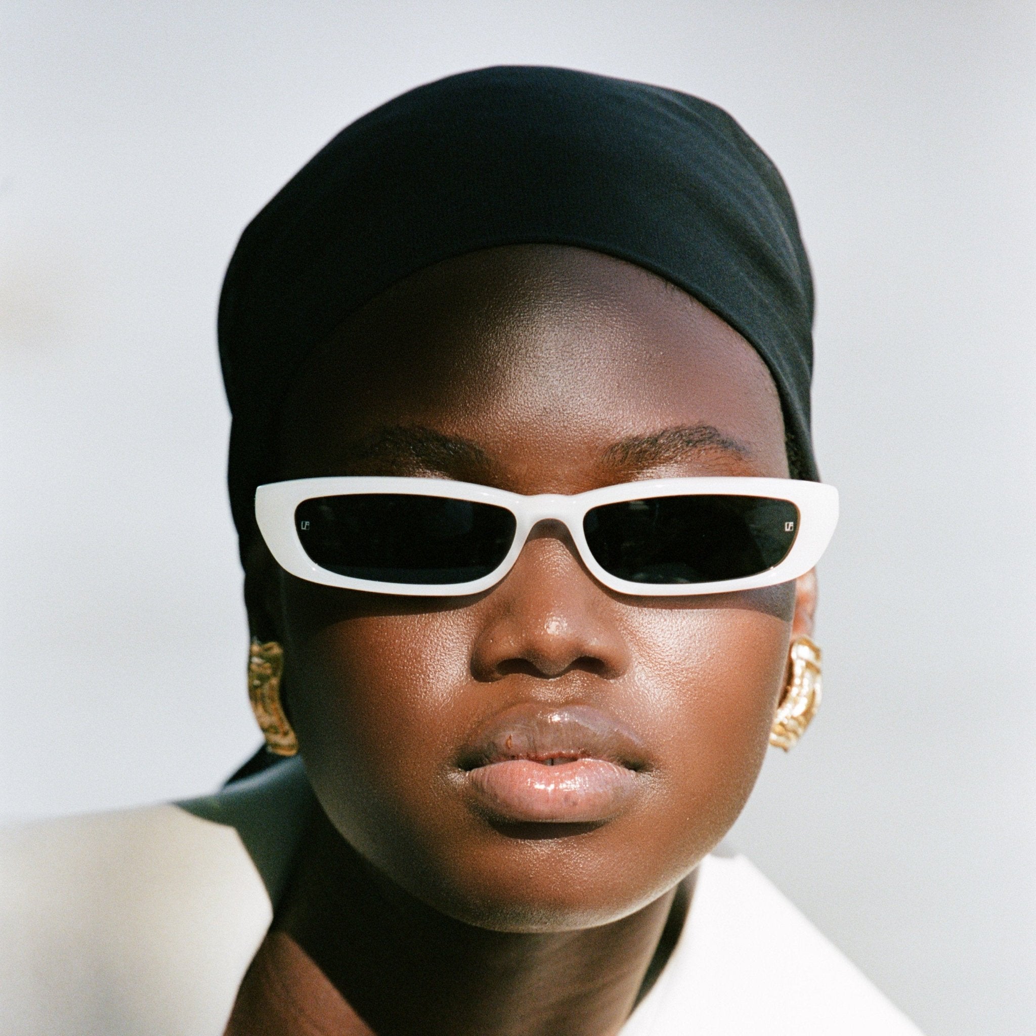 Darya Sunglasses in Cream - LINDA FARROW-Sunglasses-