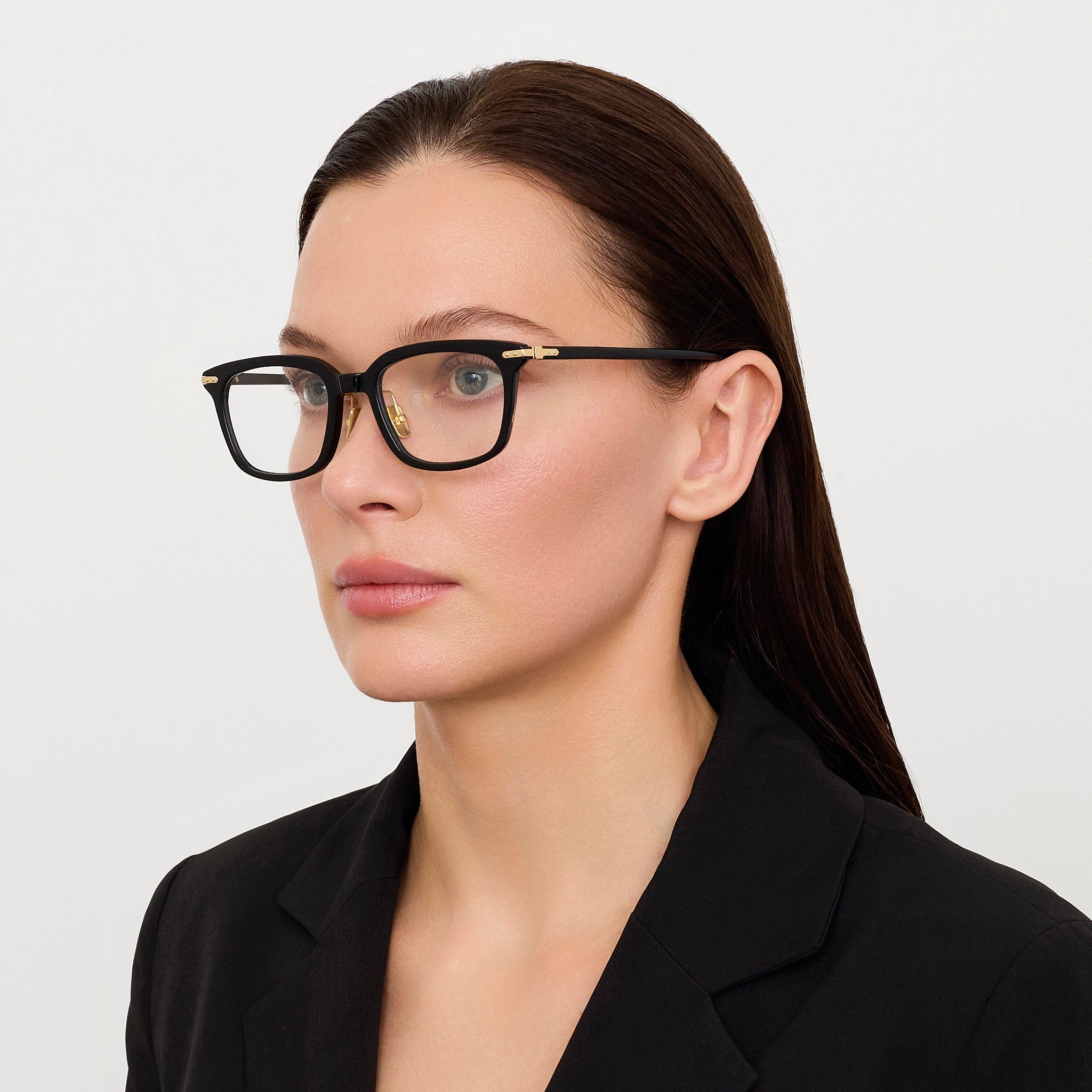 Diller Optical in Black - LINDA FARROW - Optical Frame - 