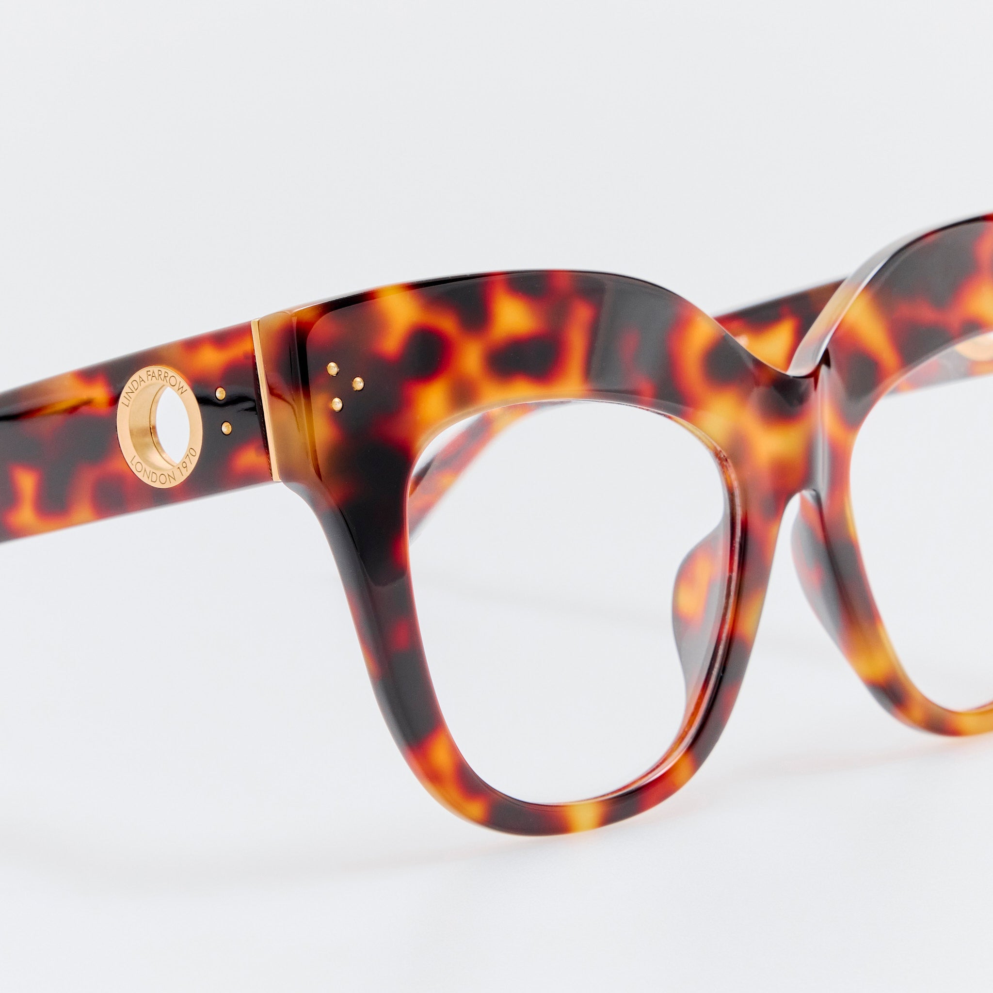 Dunaway Optical Frame in Tortoiseshell - LINDA FARROW - Optical Frame - 