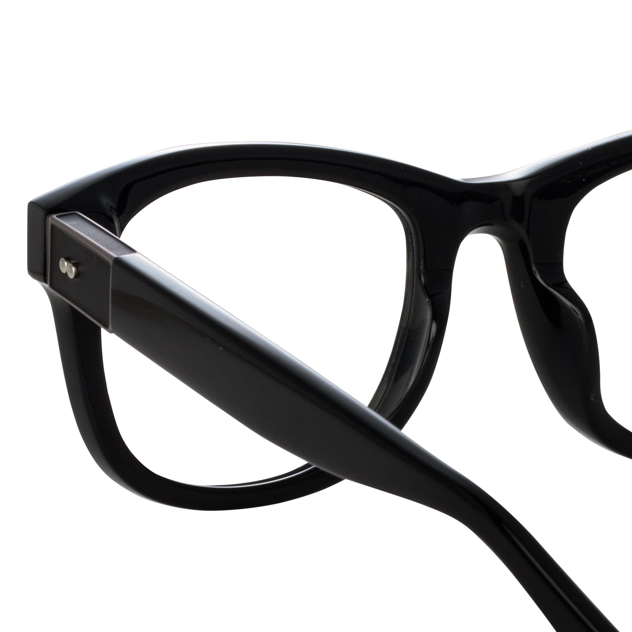 Edson Optical in Black and Nickel - LINDA FARROW - Optical Frame - 