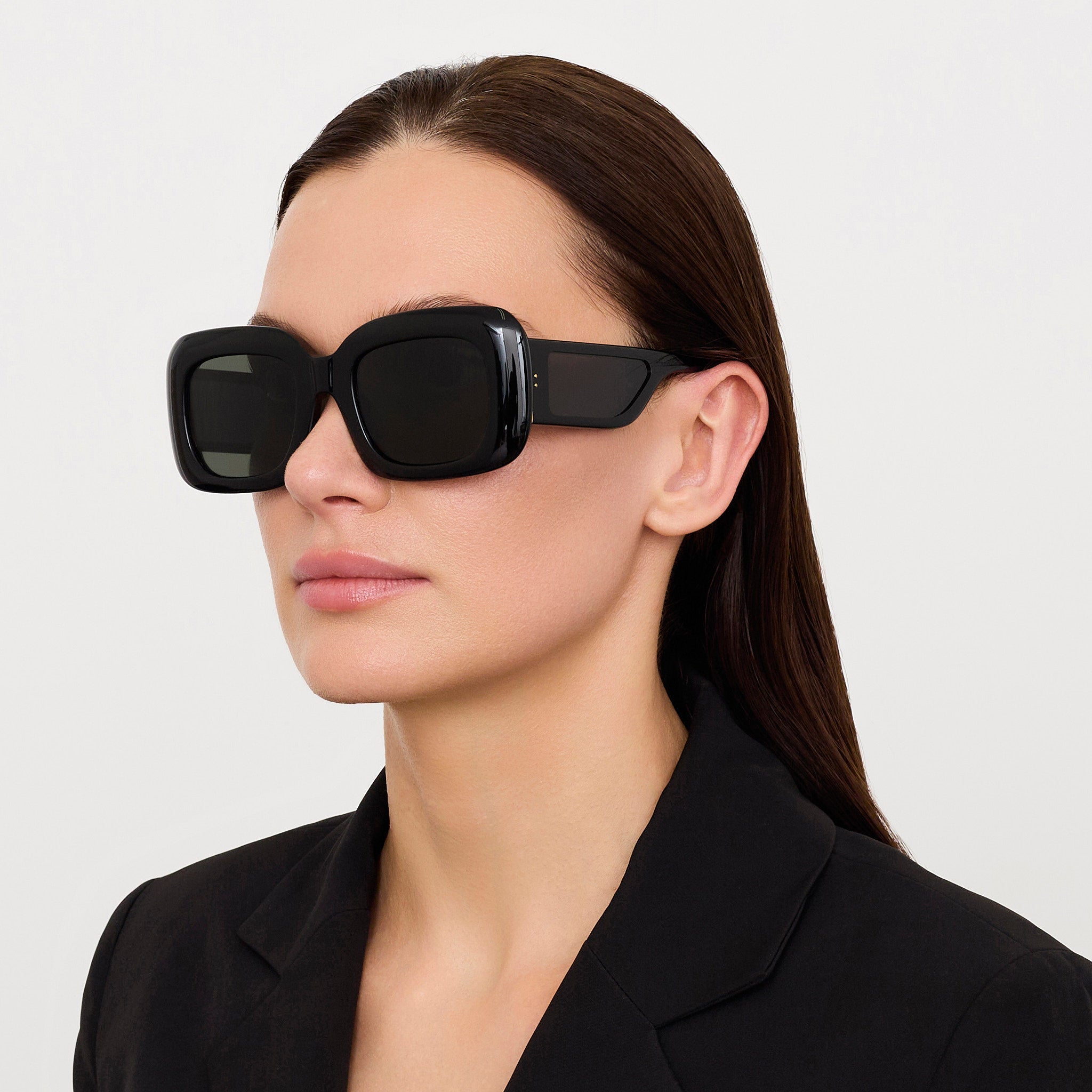 Emmy Sunglasses in Black - LINDA FARROW - Sunglasses - 