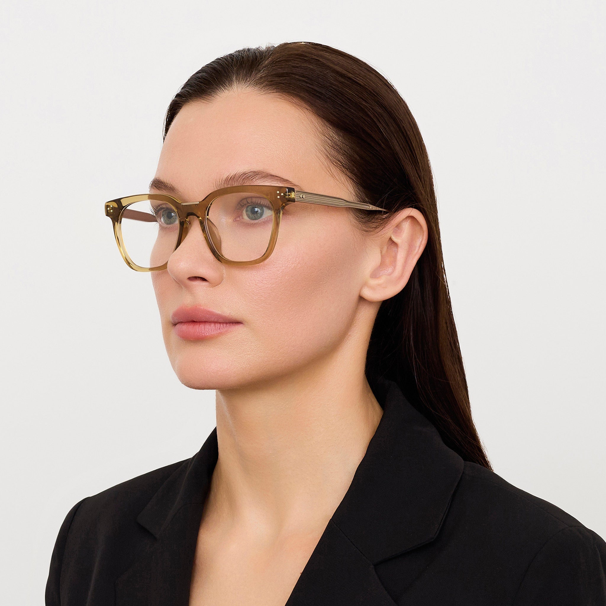Evans Optical in Khaki - LINDA FARROW - Optical Frame - 