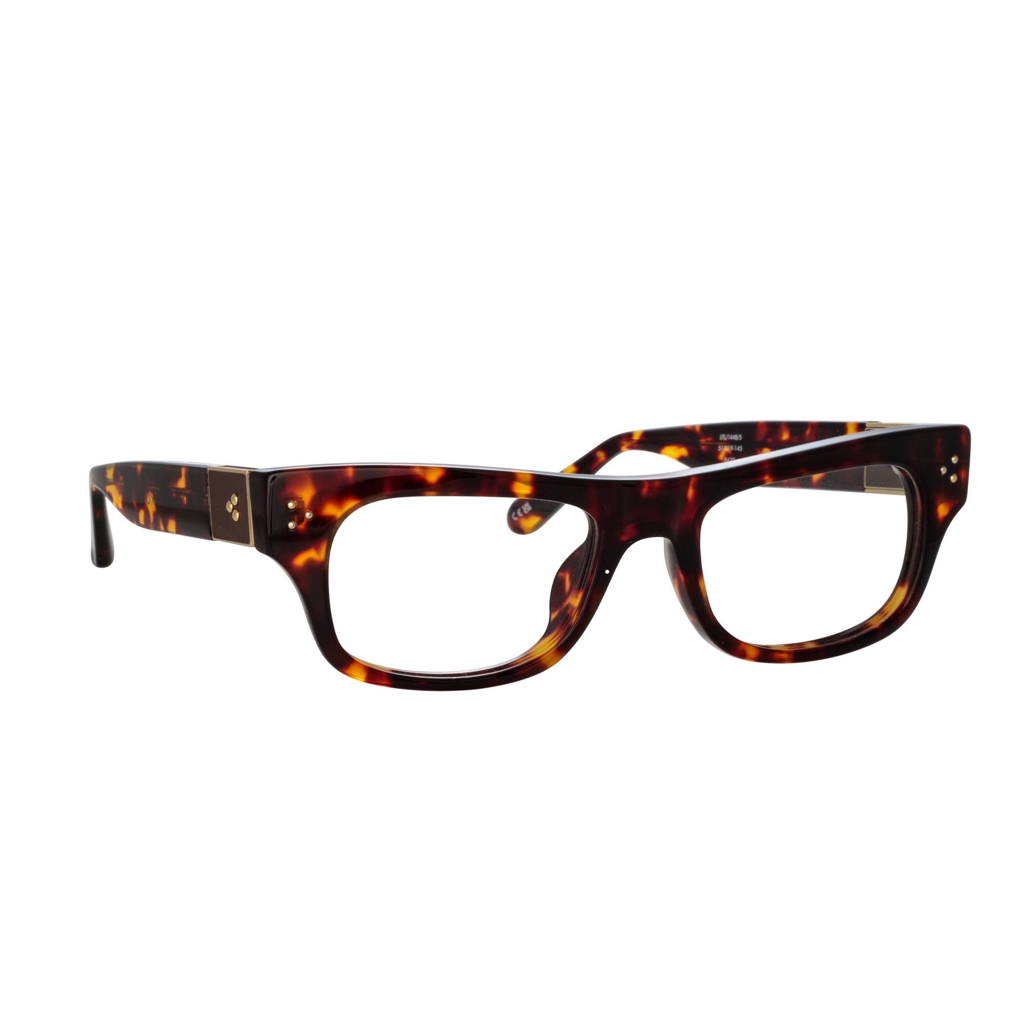 Falck Optical Frame in Tortoiseshell - LINDA FARROW - Optical Frame - 