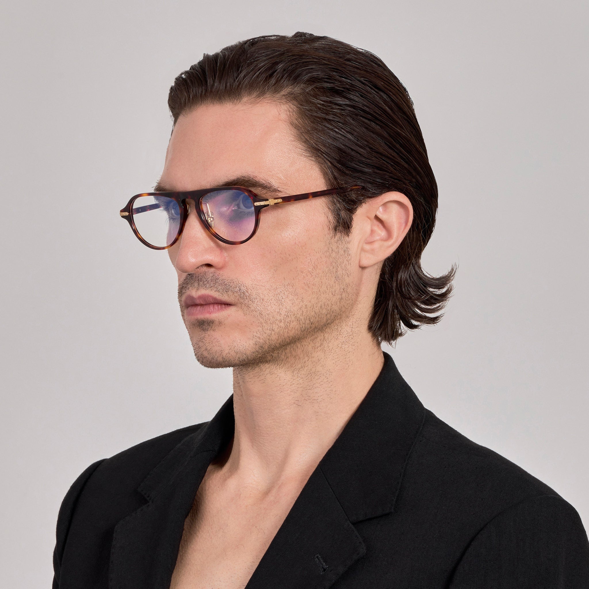 Ferro Optical in Dark Tortoiseshell - LINDA FARROW - Optical Frame - 