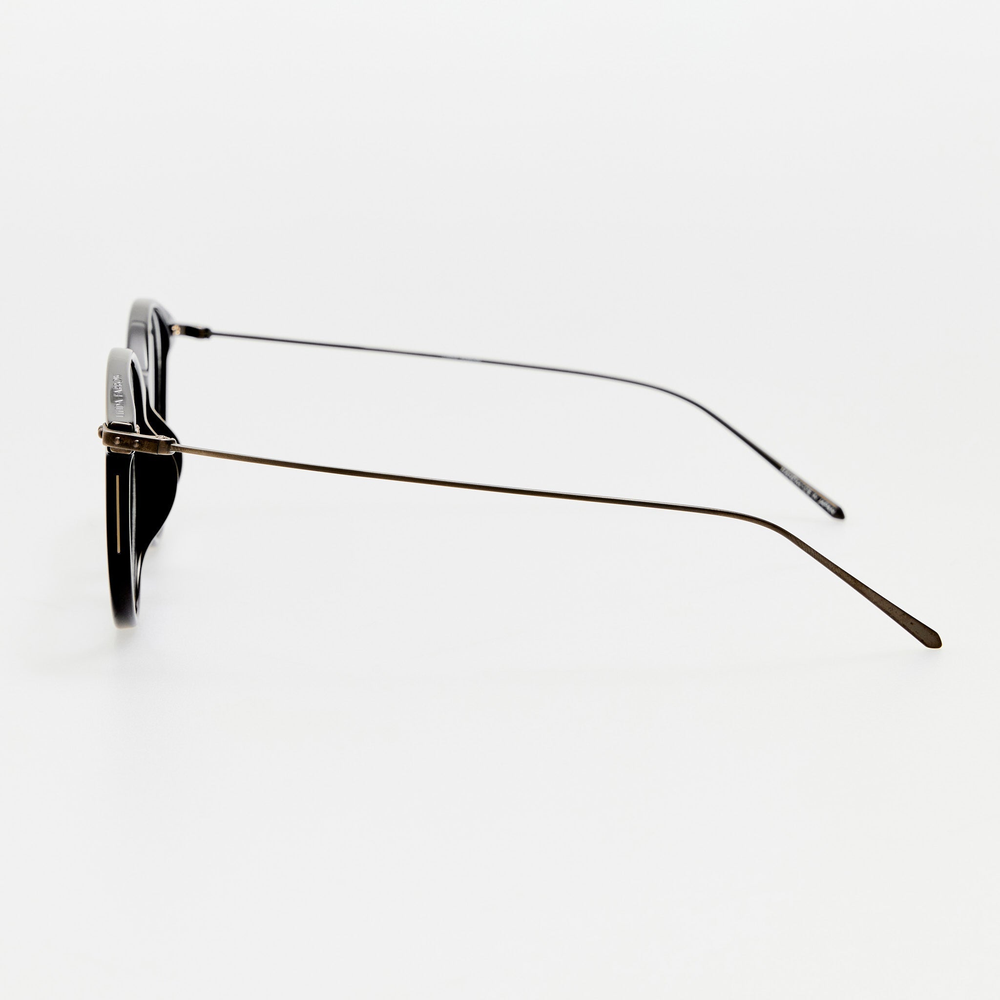 Gray Optical Frame in Black Matt Nickel - LINDA FARROW - Optical Frame - 