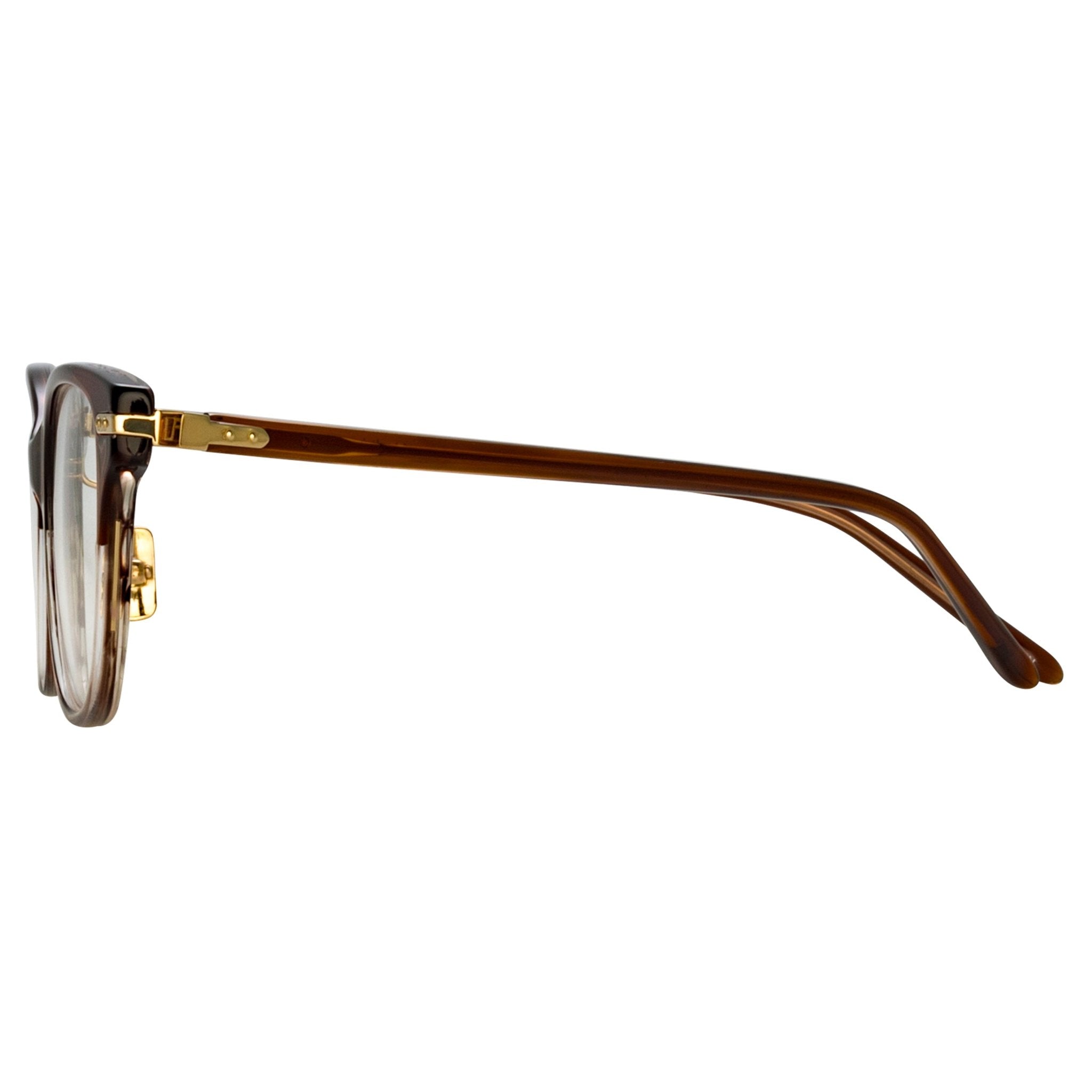 Hadid Optical in Caramel Horn - LINDA FARROW - Optical Frame - 