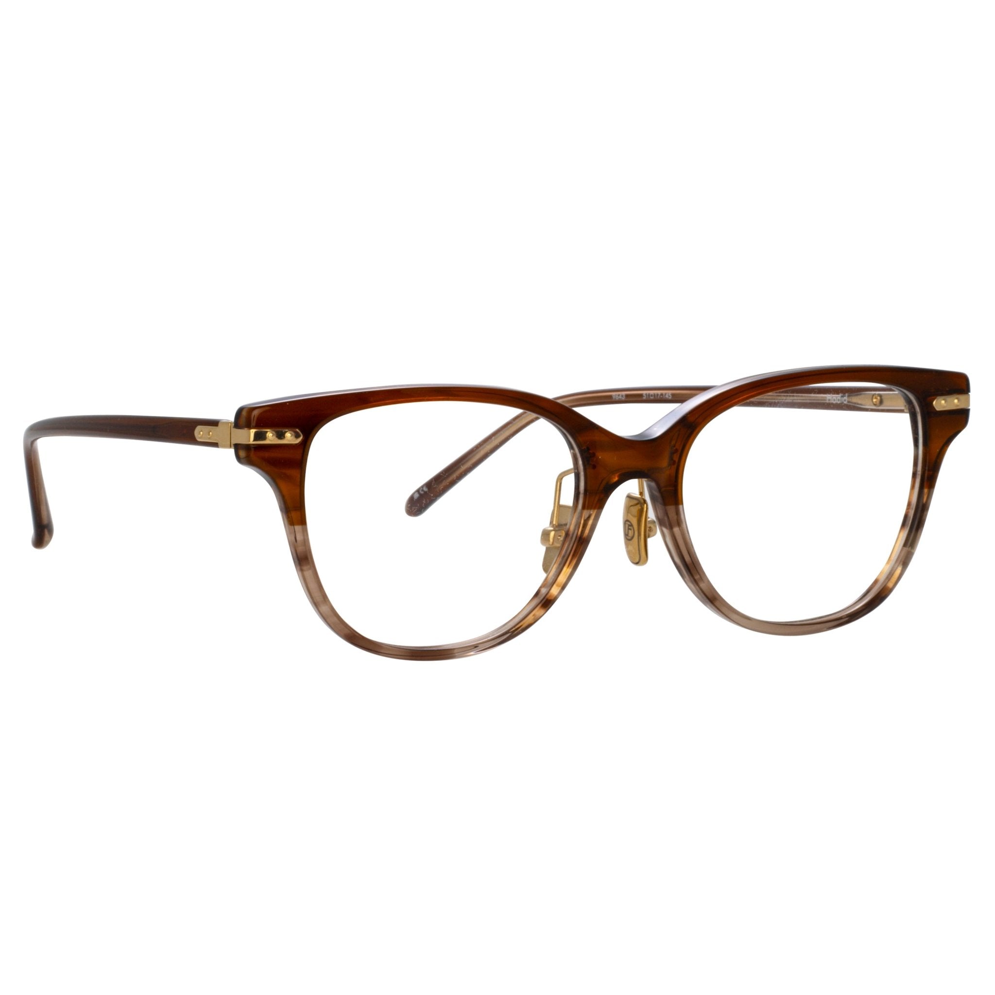 Hadid Optical in Caramel Horn - LINDA FARROW - Optical Frame - 