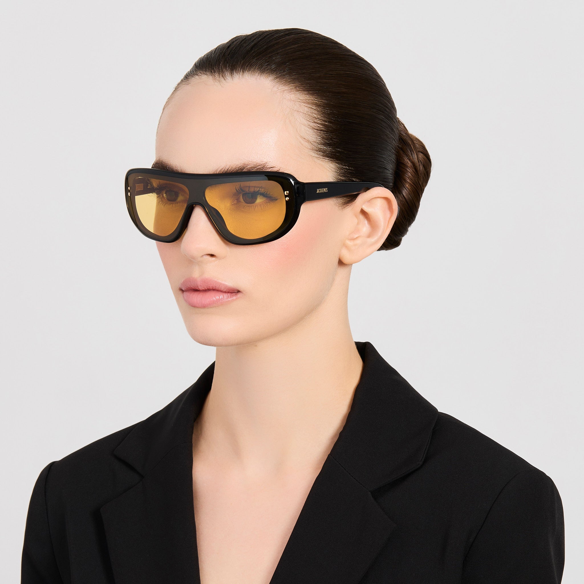 Havana Sunglasses in Black and Yellow - LINDA FARROW-Sunglasses-