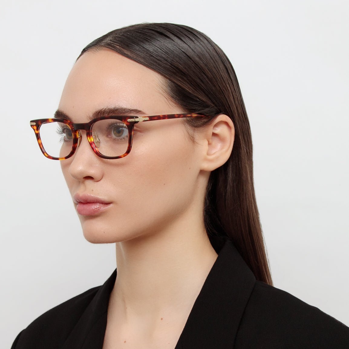 Hawkin Optical in Dark Tortoiseshell - LINDA FARROW - Optical Frame - 