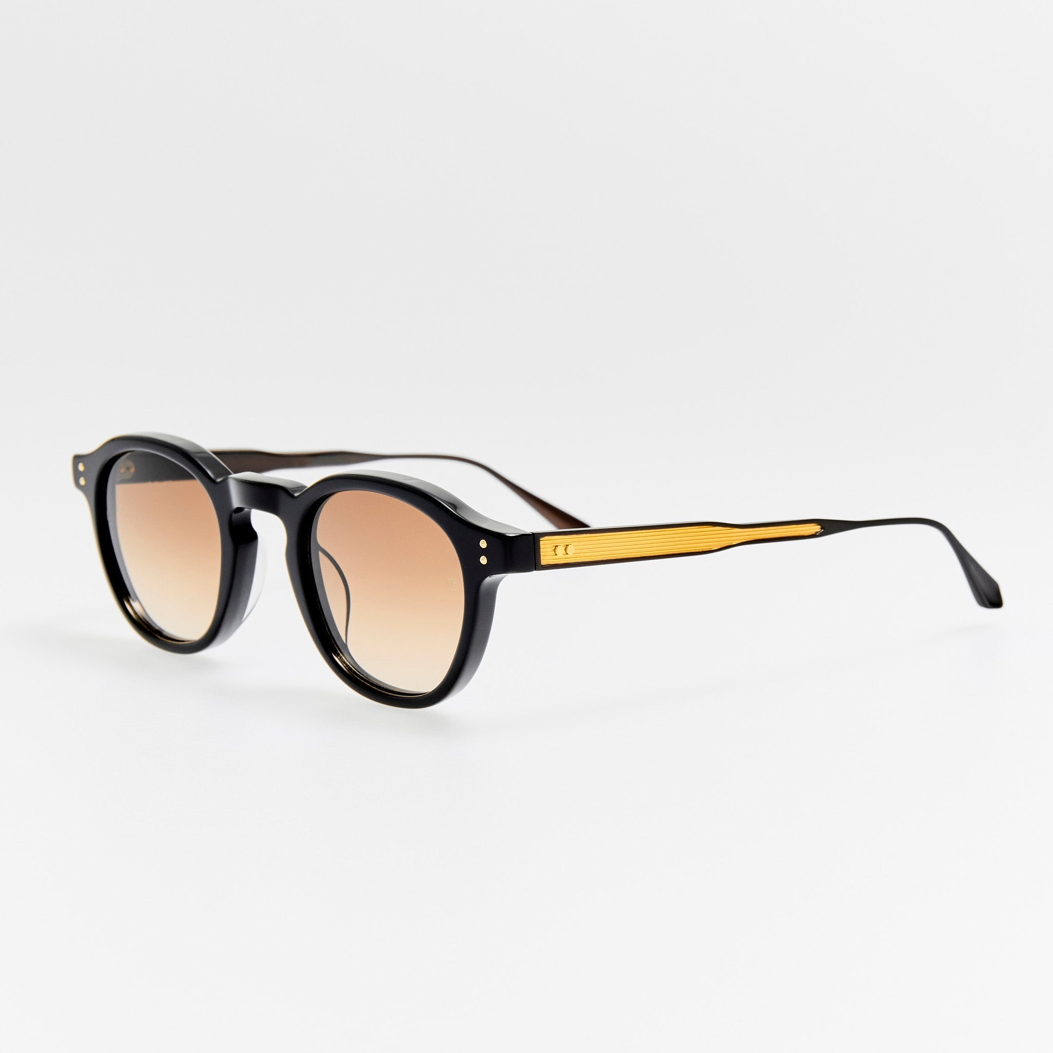 Heath Sunglasses in Black and Mocha - LINDA FARROW - Sunglasses - 