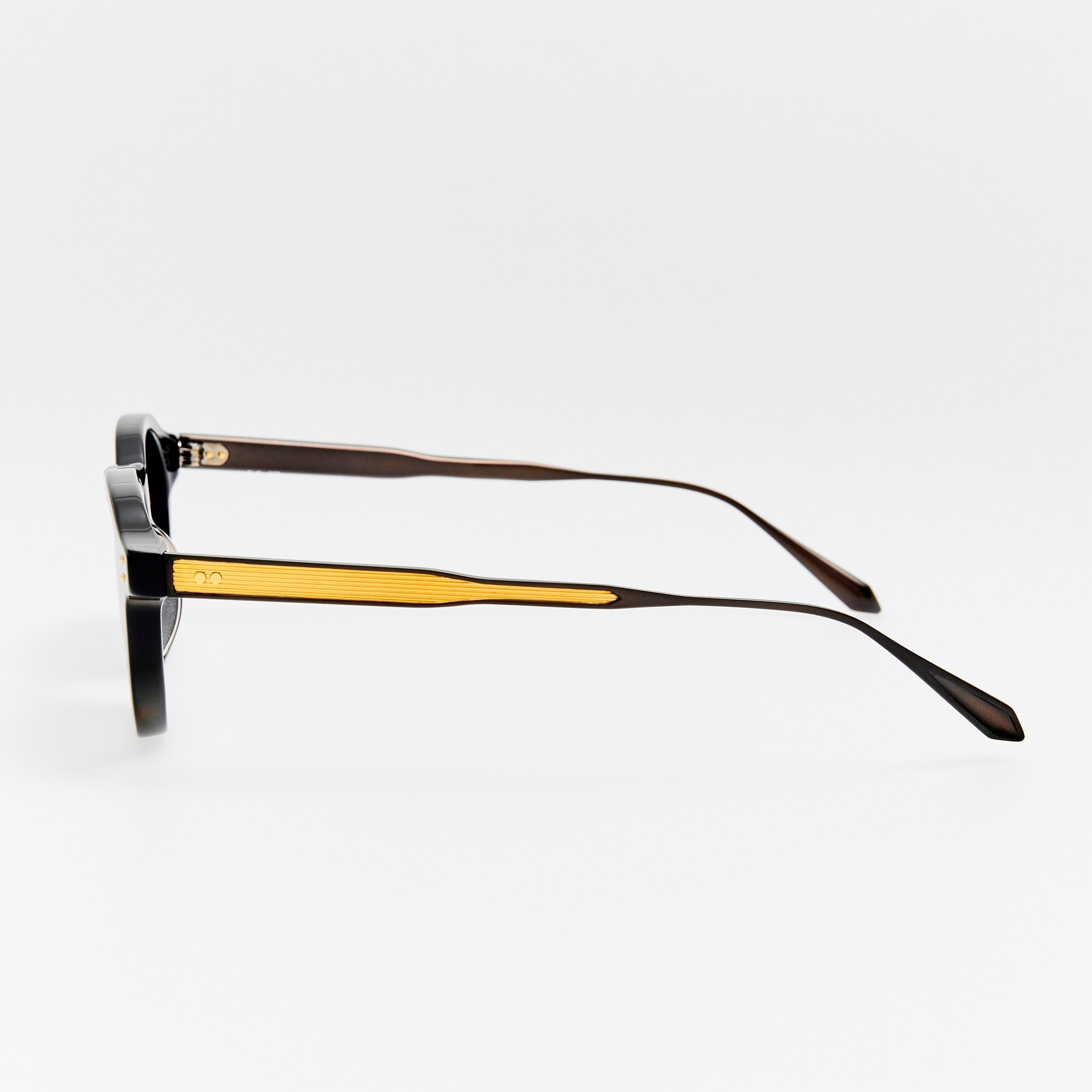 Heath Sunglasses in Black and Mocha - LINDA FARROW - Sunglasses - 