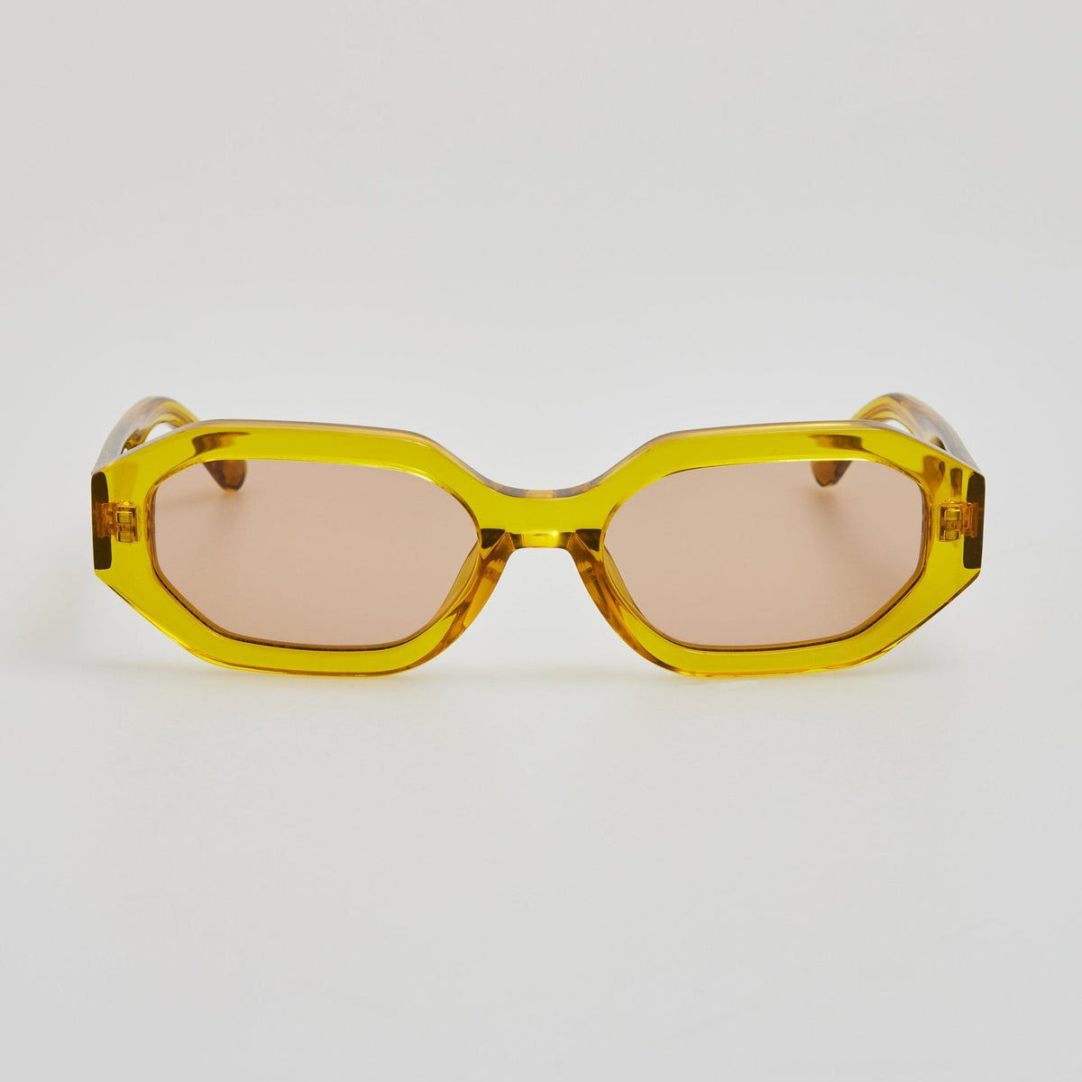 The Attico Linda Farrow Irene Sunglasses The Attico Irene Angular Sunglasses in Brown | LINDA FARROW  main image 3