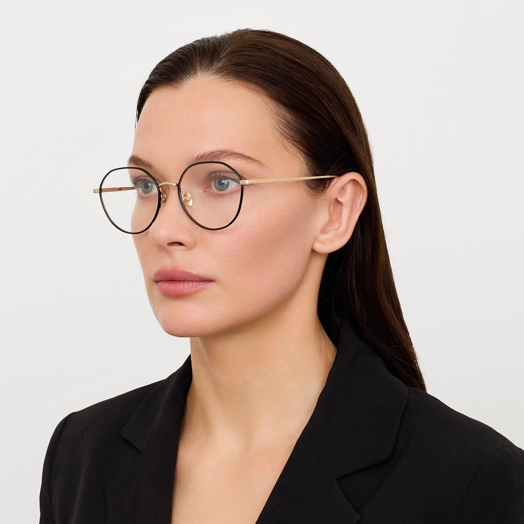Isla Optical in Matt Champagne - LINDA FARROW - Optical Frame - 
