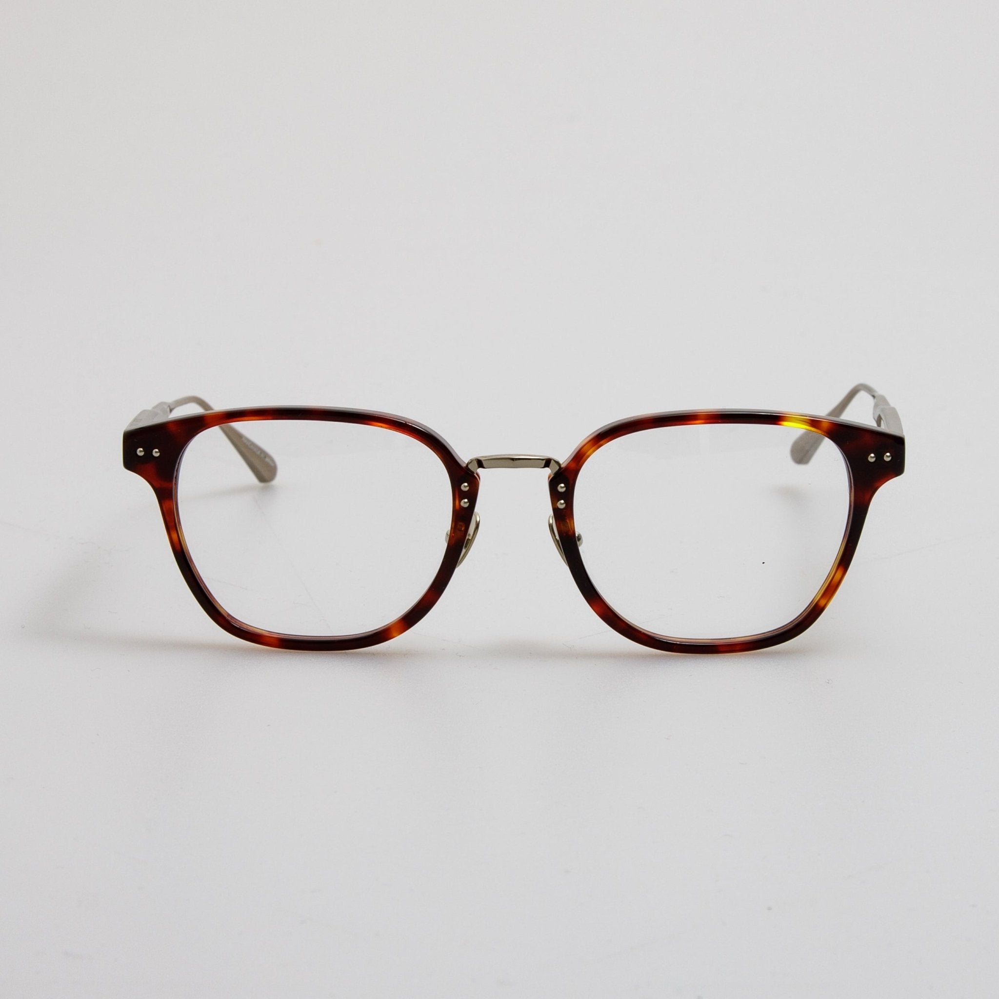 Jeffrey Optical Frame in Dark Tortoiseshell - LINDA FARROW - Optical Frame - 