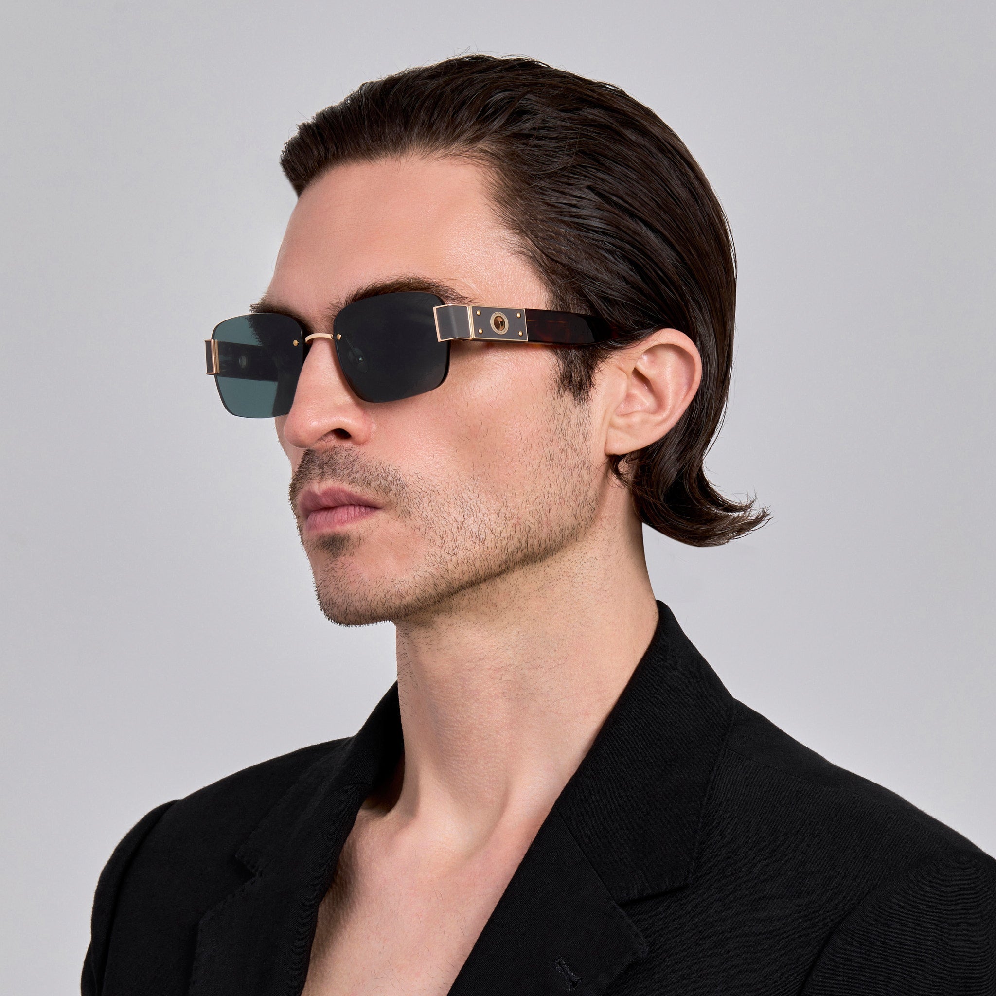 Jessica Sunglasses in Dark Tortoiseshell - LINDA FARROW - Sunglasses - 