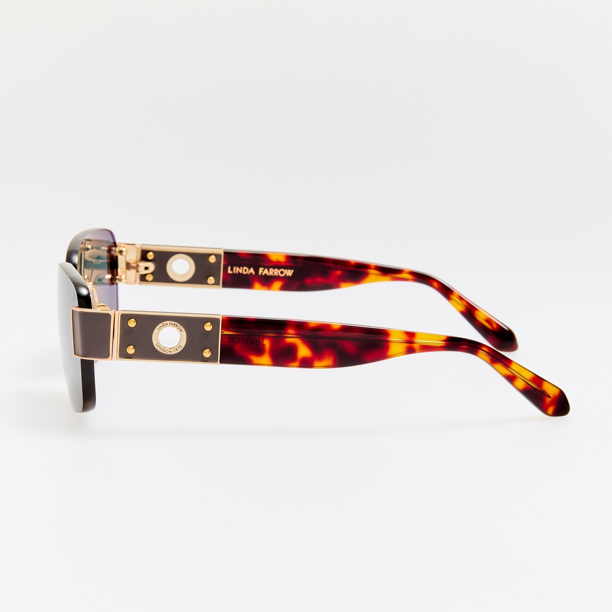 Jessica Sunglasses in Dark Tortoiseshell - LINDA FARROW - Sunglasses - 