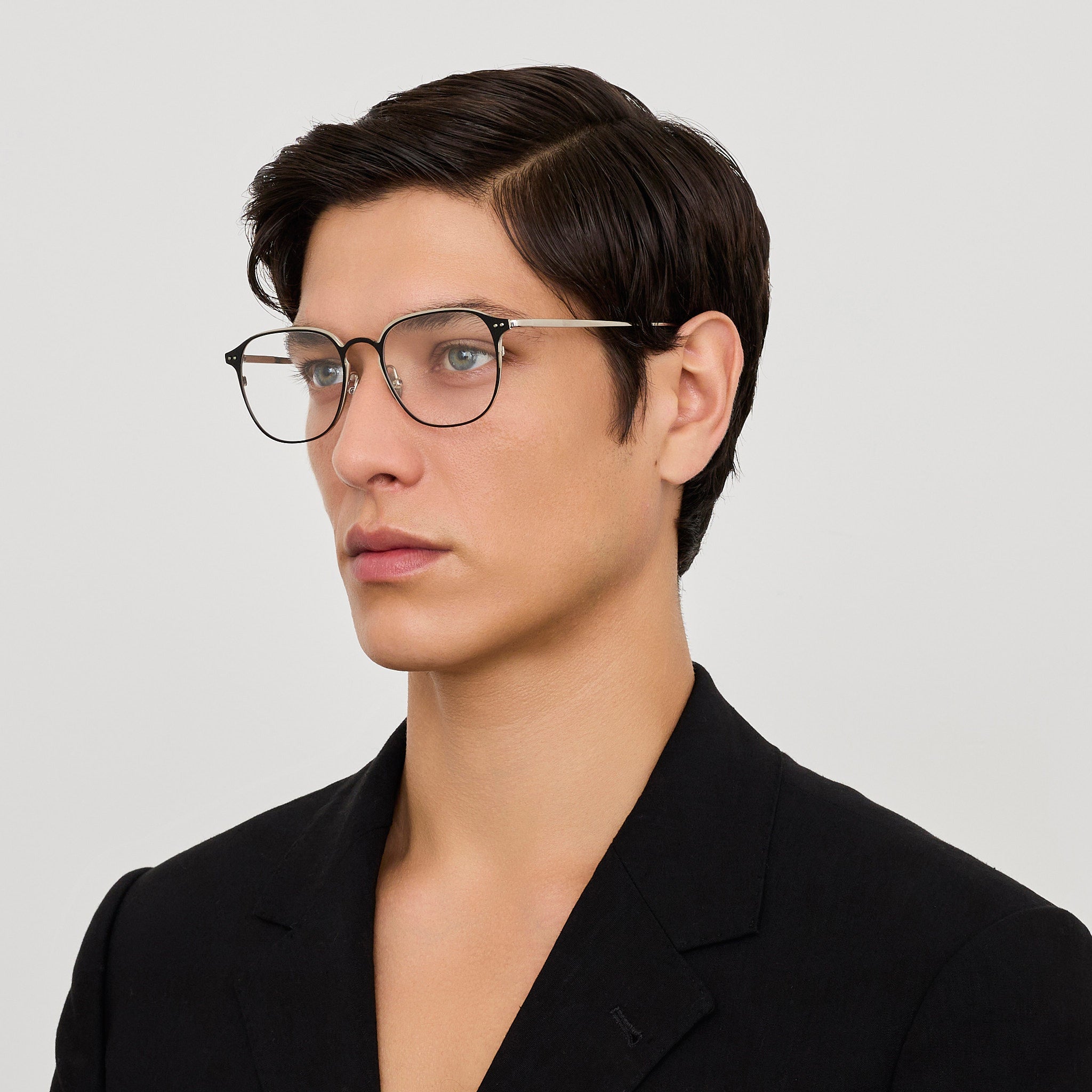 Jude Optical in 22K White Gold - LINDA FARROW - Optical Frame - 