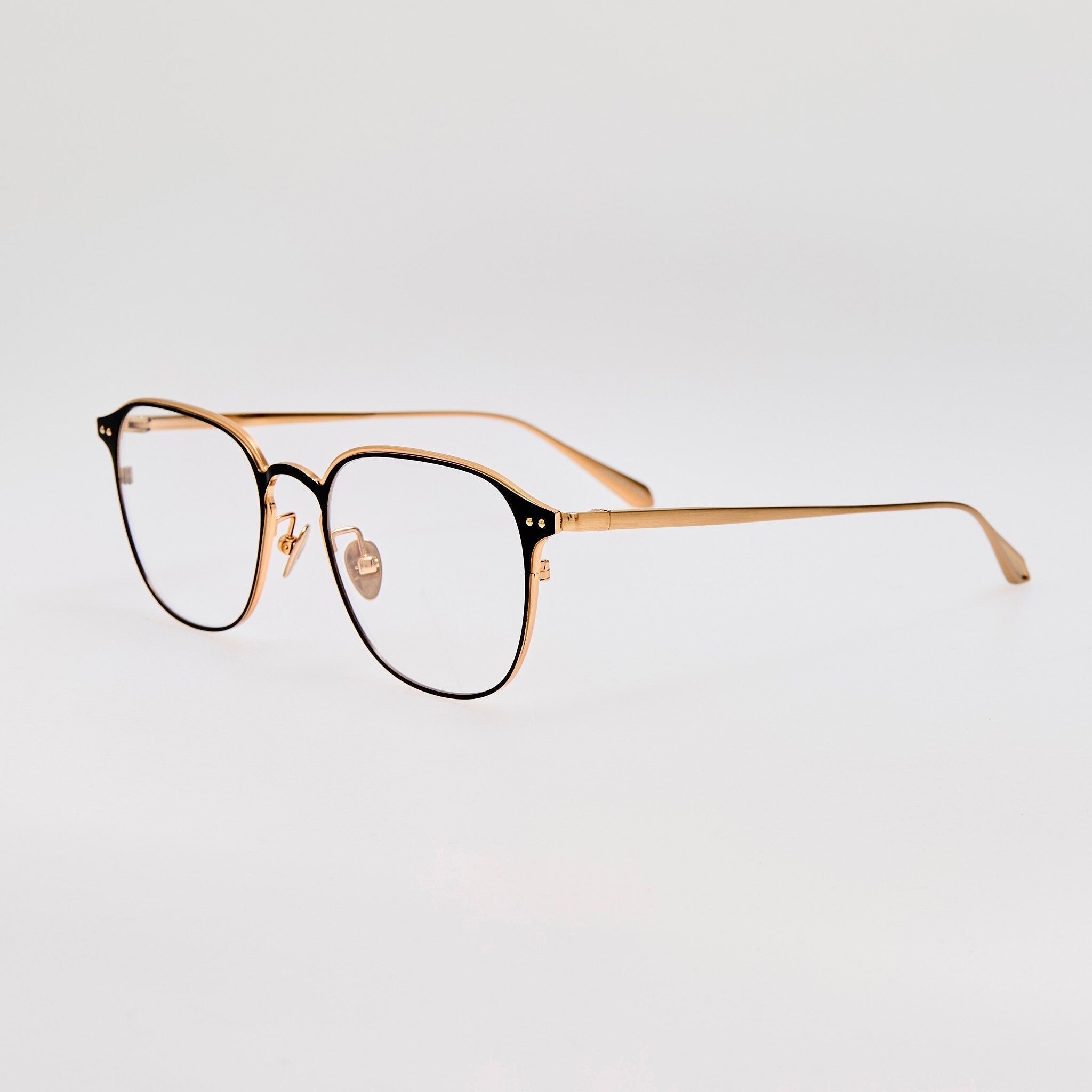 Jude Optical in Matt Champagne - LINDA FARROW - Optical Frame - 