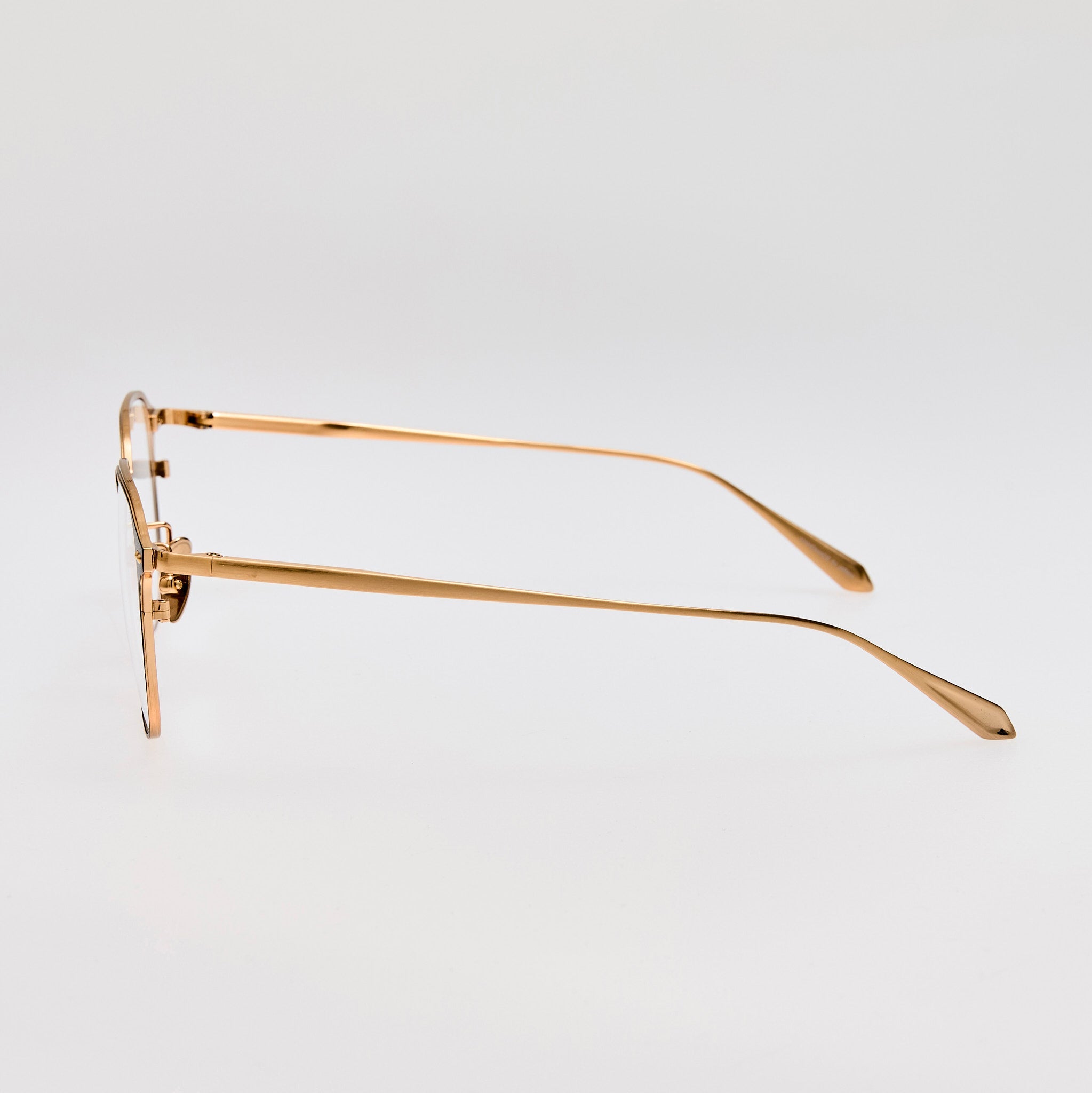 Jude Optical in Matt Champagne - LINDA FARROW - Optical Frame - 