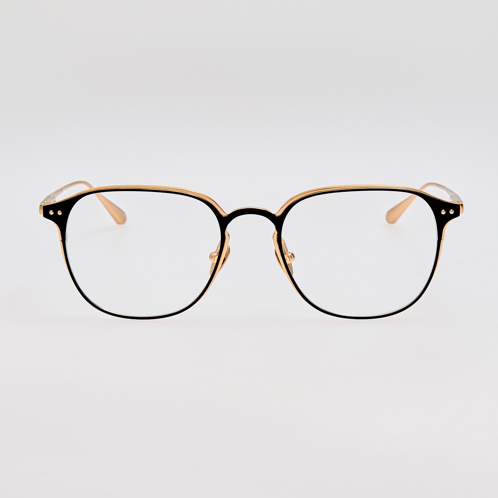 Jude Optical in Matt Champagne - LINDA FARROW - Optical Frame - 
