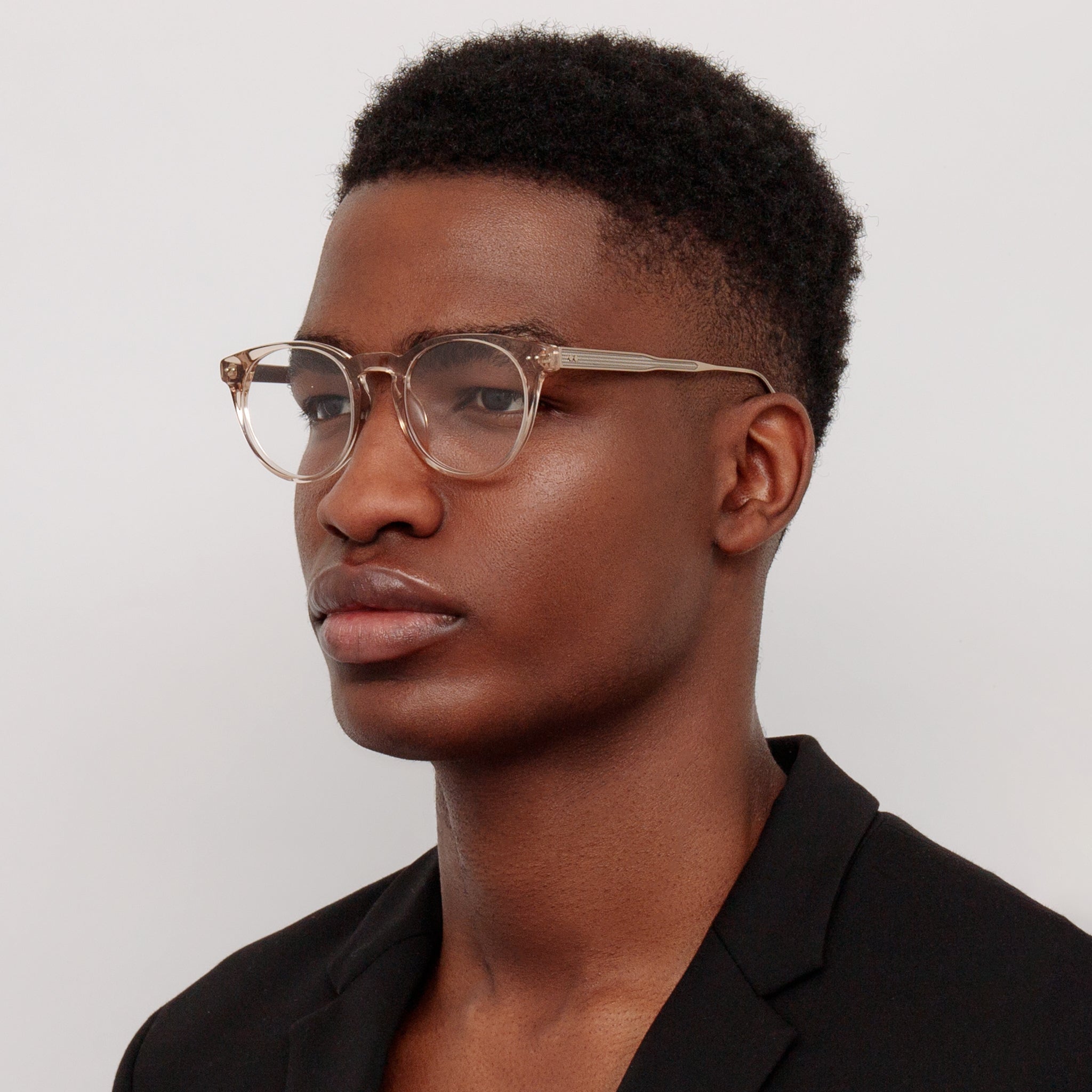 Kaan Oval Optical Frame in 22K Light Gold - LINDA FARROW - Optical Frame - 