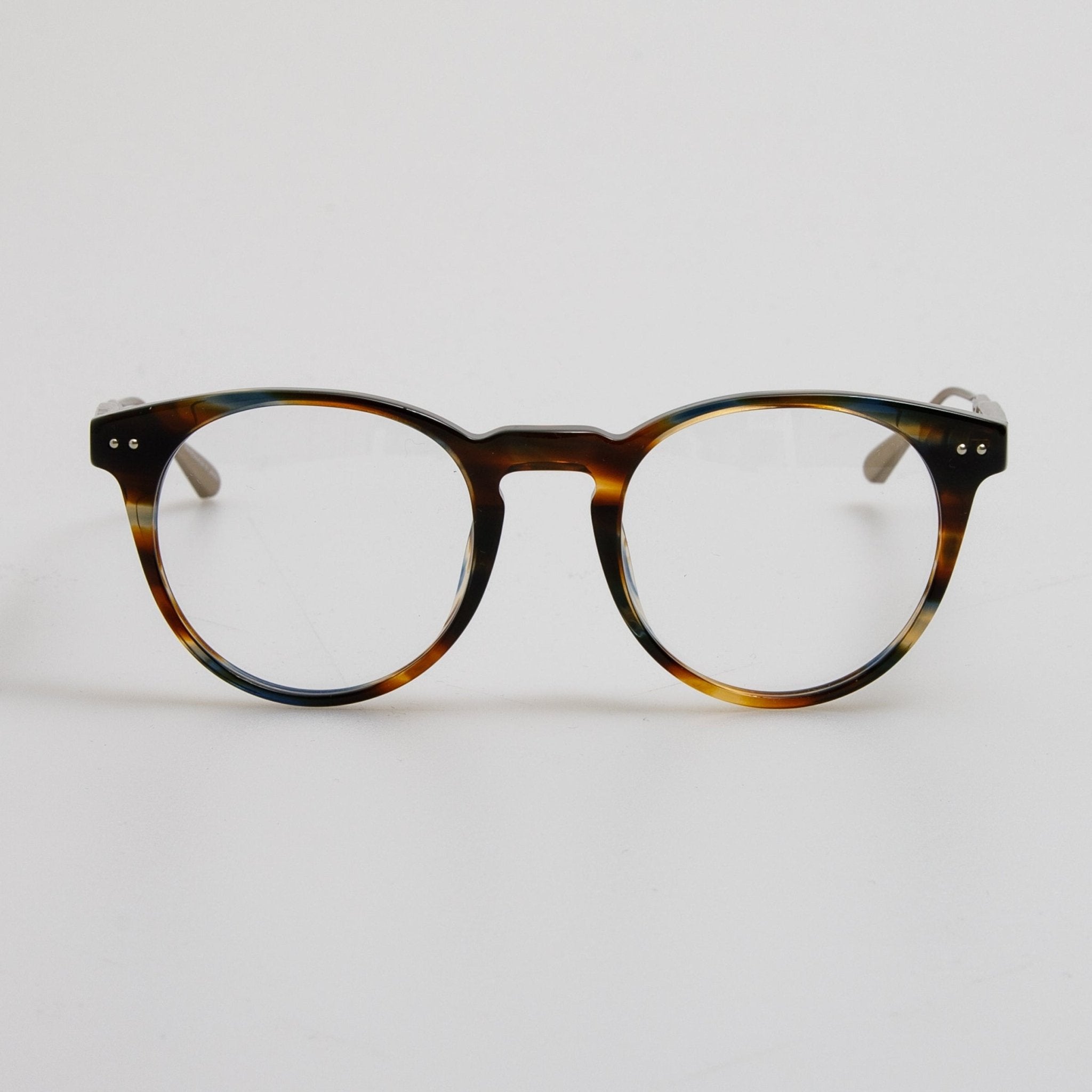 Kaan Oval Optical Frame in Earth Horn - LINDA FARROW - Optical Frame - 