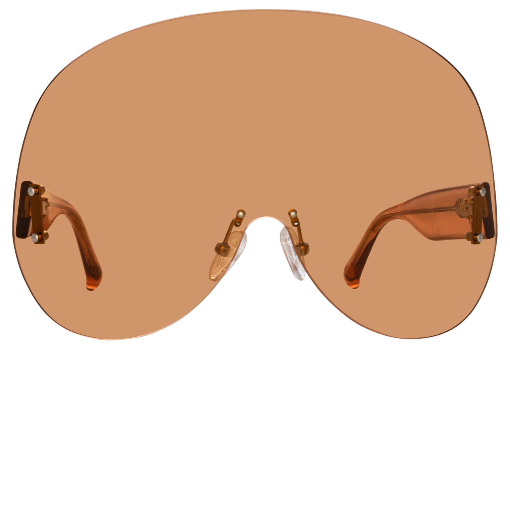 Karl Oversize Sunglasses in Peach - LINDA FARROW - Sunglasses - 