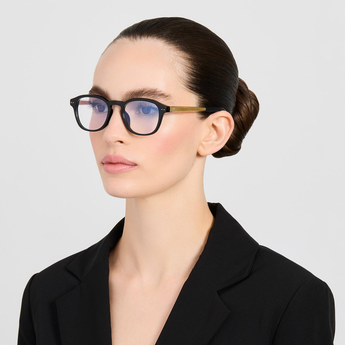 Kim Optical in Black - LINDA FARROW-Optical Frame-
